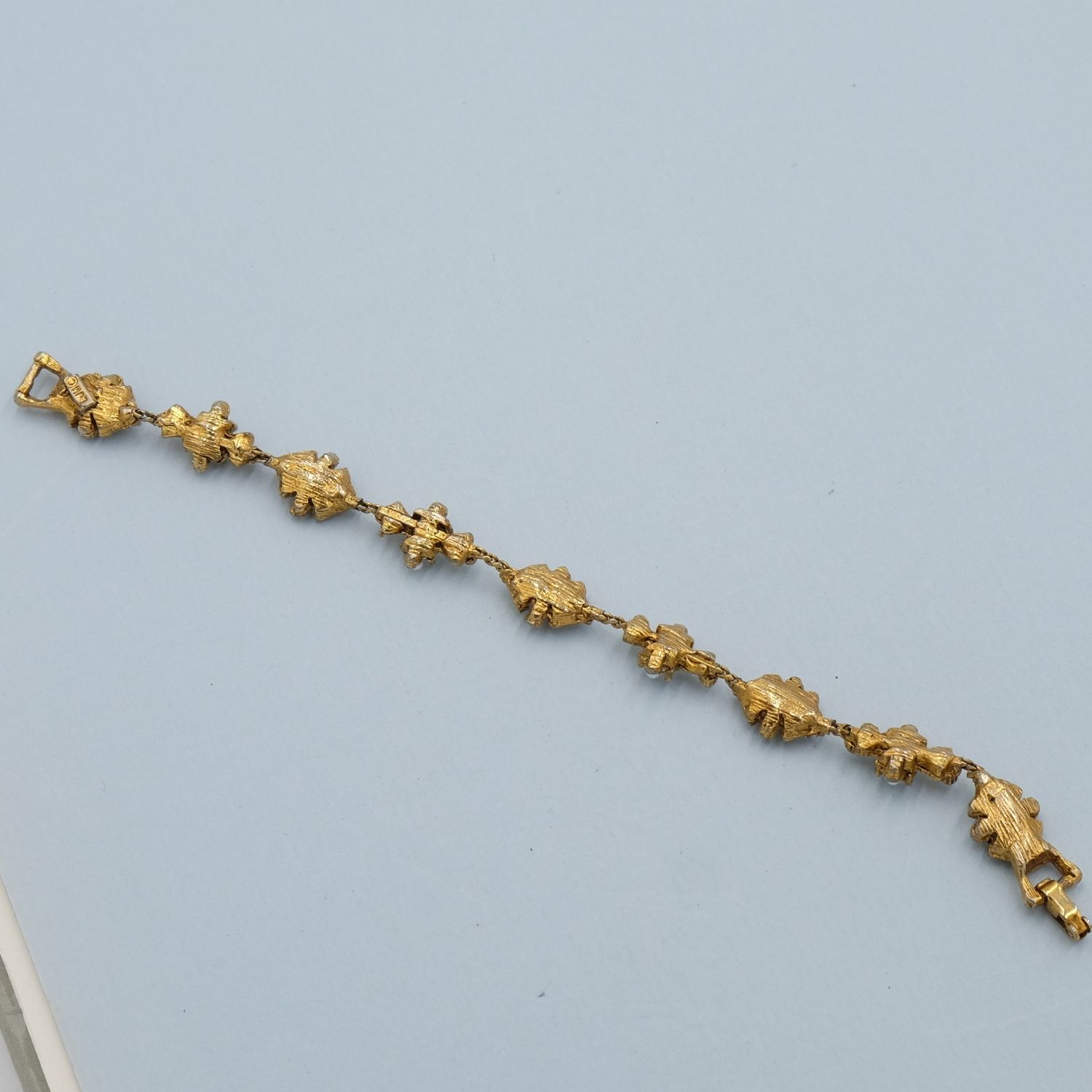 Faux Opal Victorian Revival Bracelet 1970s