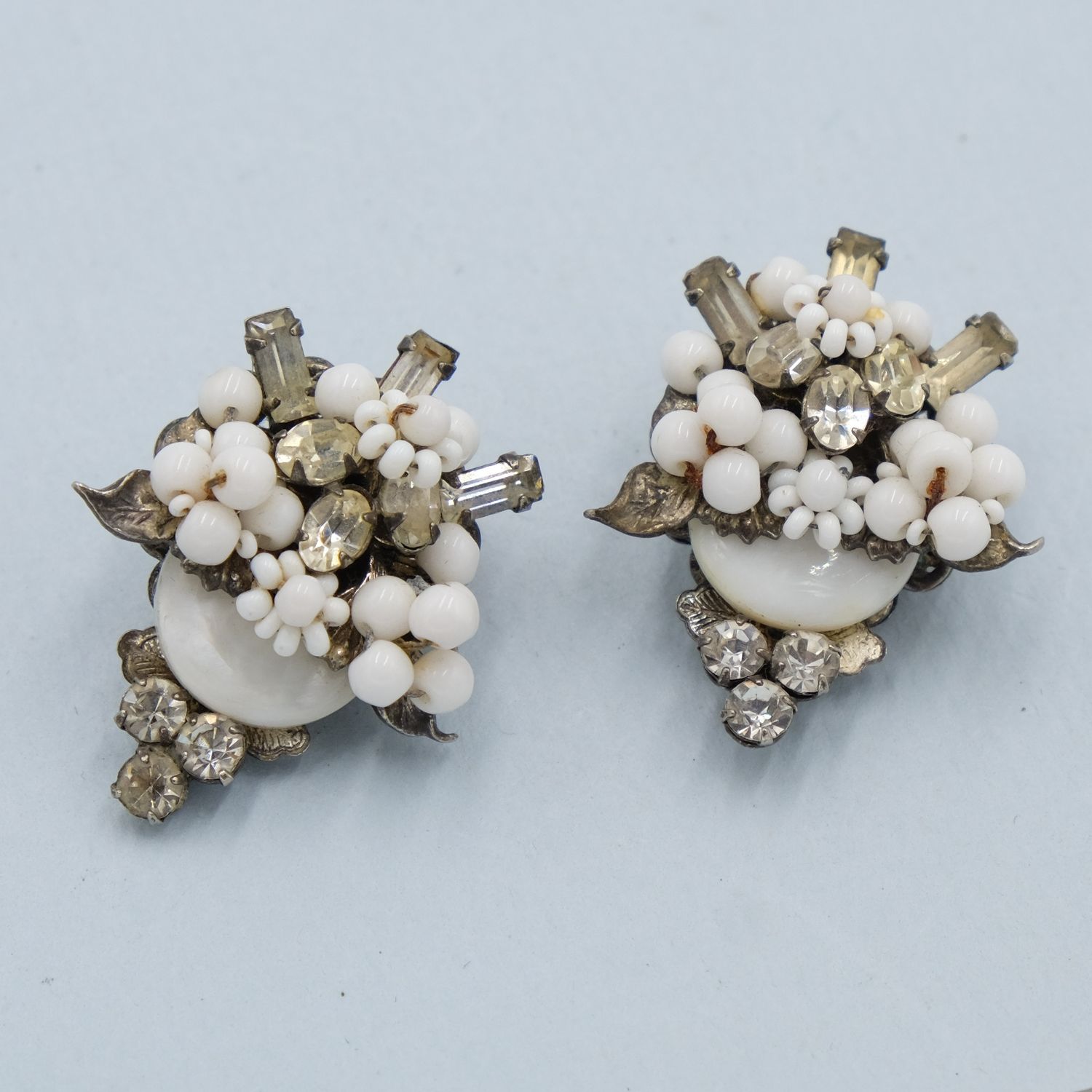 Original by Robert White Lace Earrings 1960s