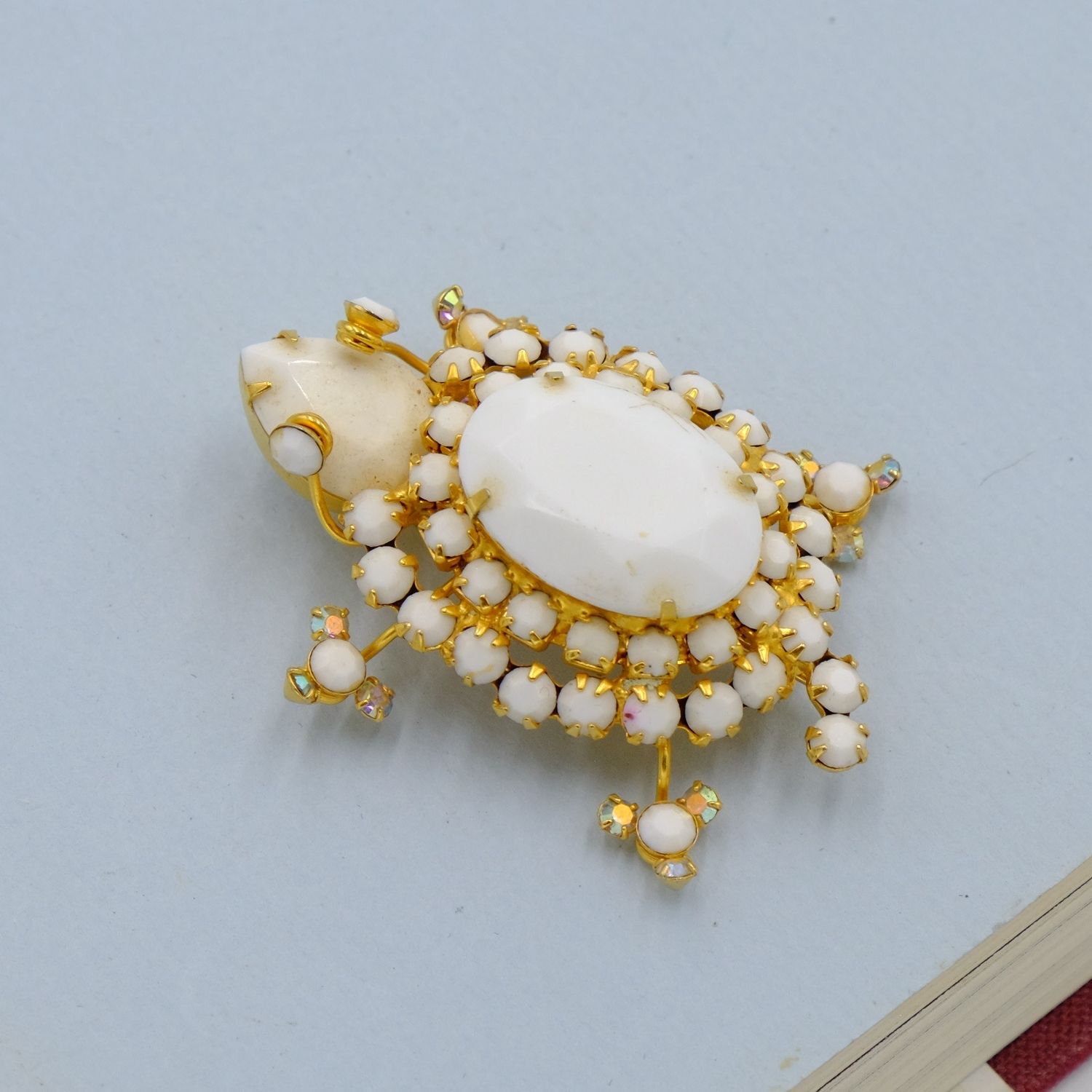 Vintage Juliana Turtle Pin 1950s