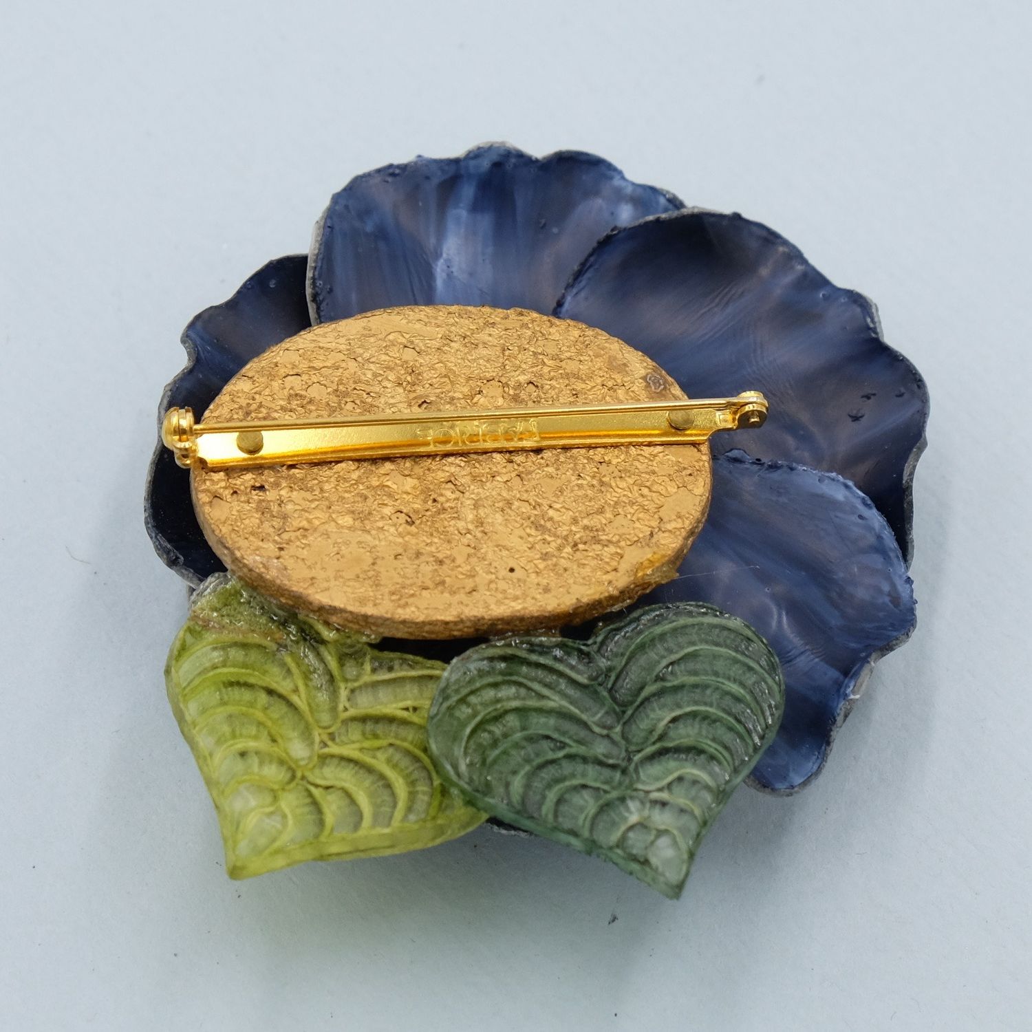 Fabrice Paris Celluloid Flower Pin 2000s