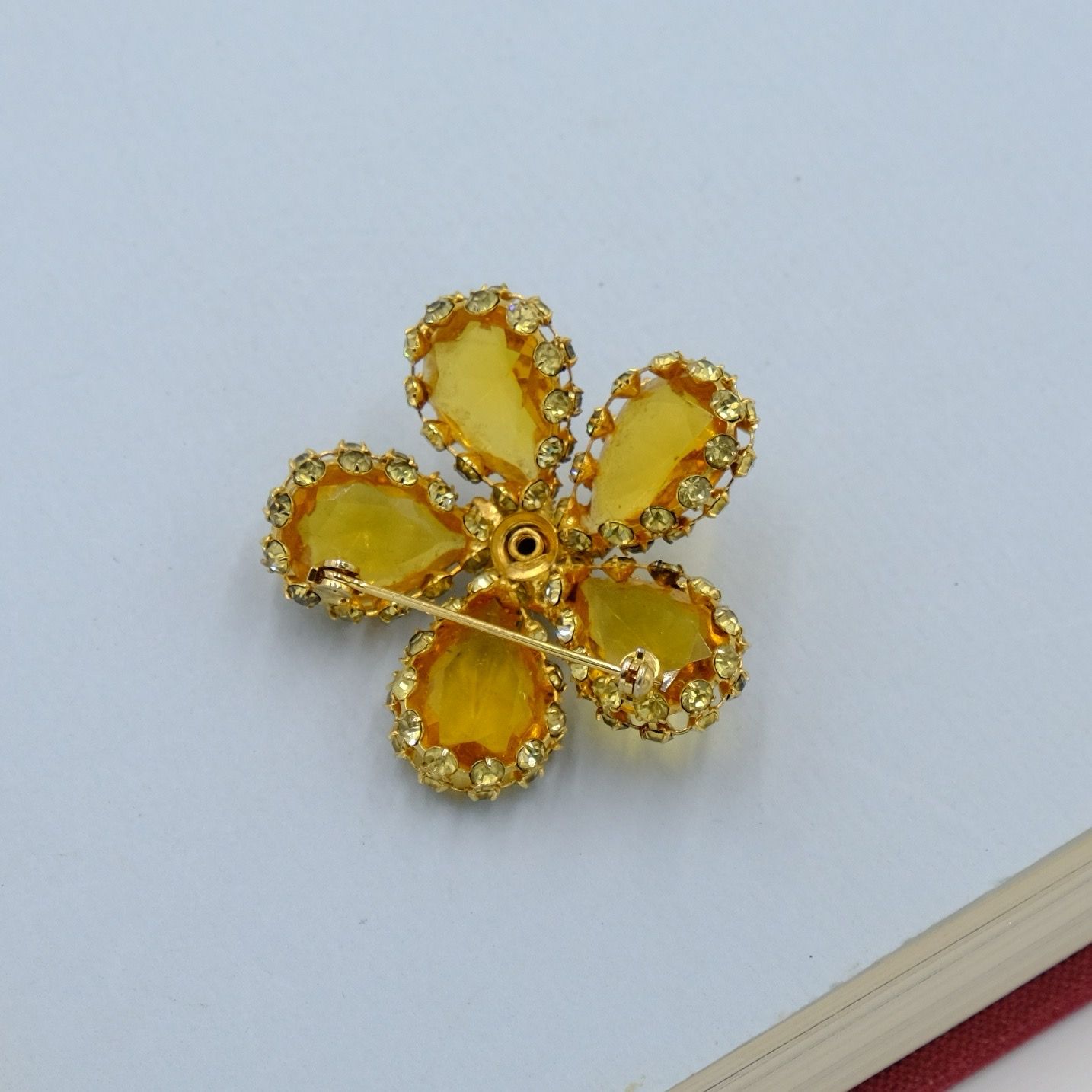 Vintage Magnolia Flower Pin 1950s