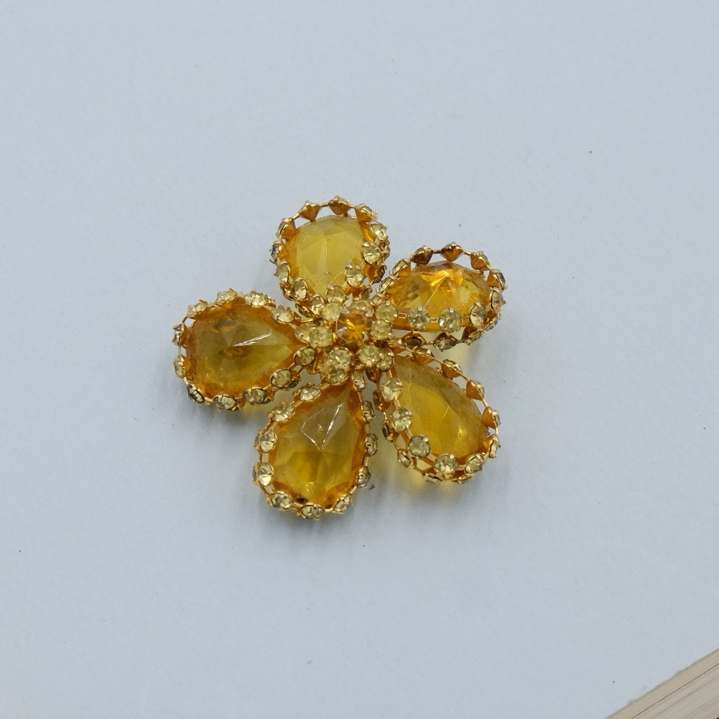 Vintage Magnolia Flower Pin 1950s