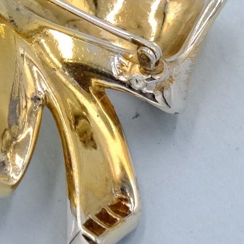 Vintage Marcel Boucher Blue Bow Pin 1940s