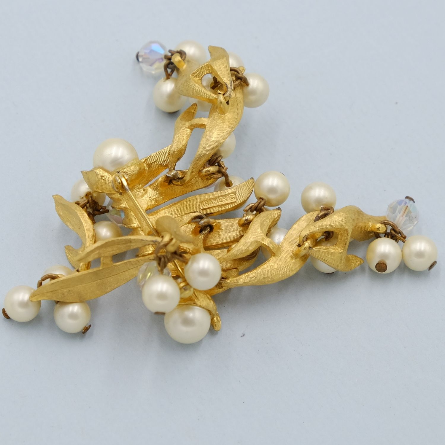 Vintage Kramer Dangle Brooch 1960s
