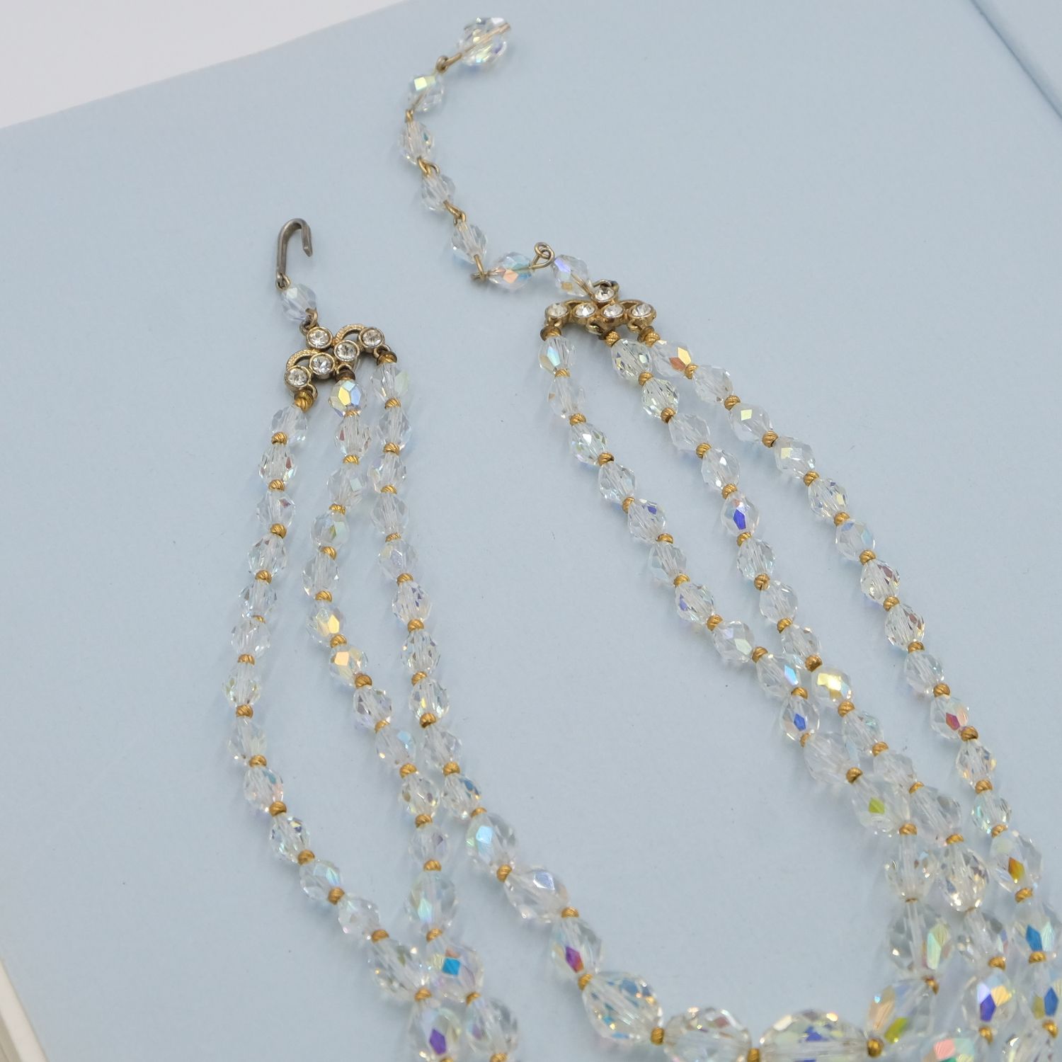 Bohemian Glass Vintage Necklace 1950s