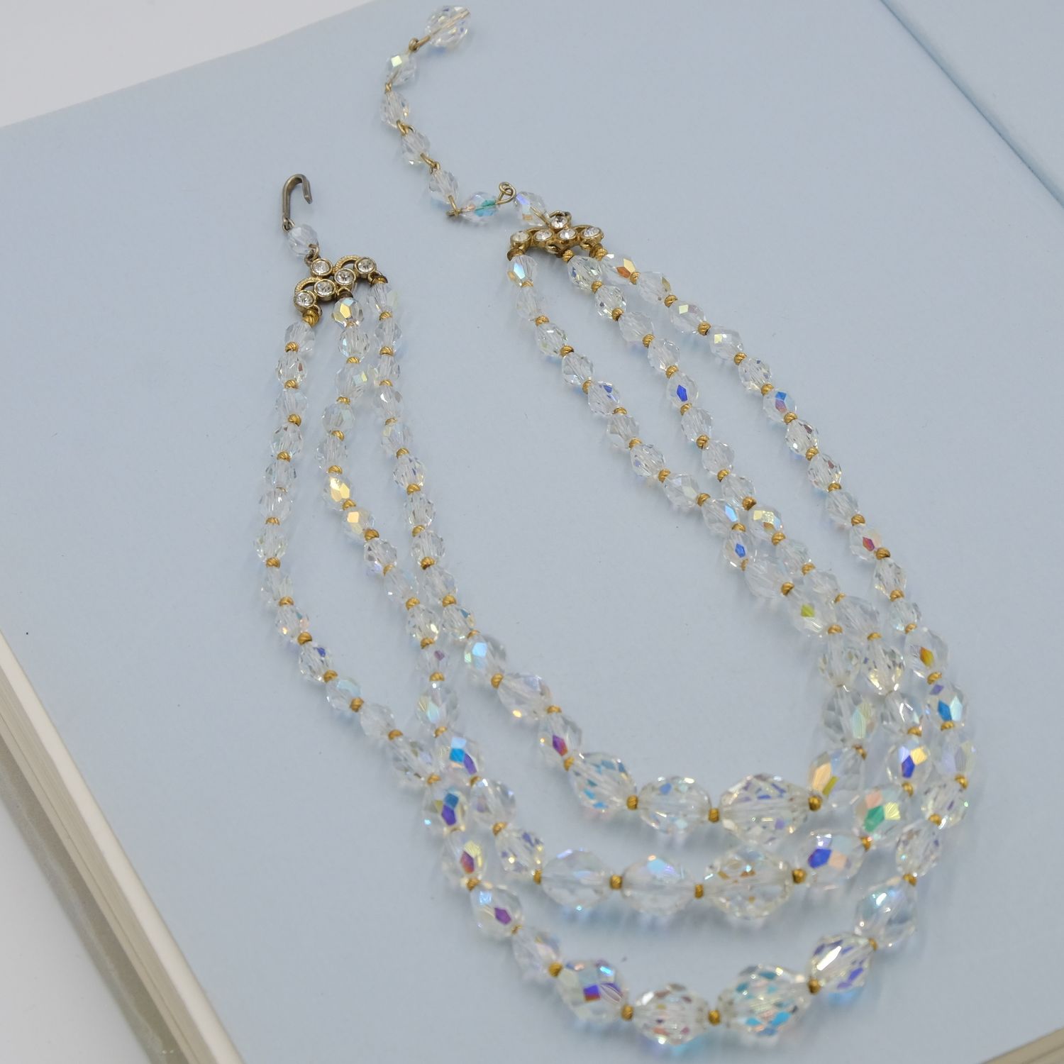 Bohemian Glass Vintage Necklace 1950s