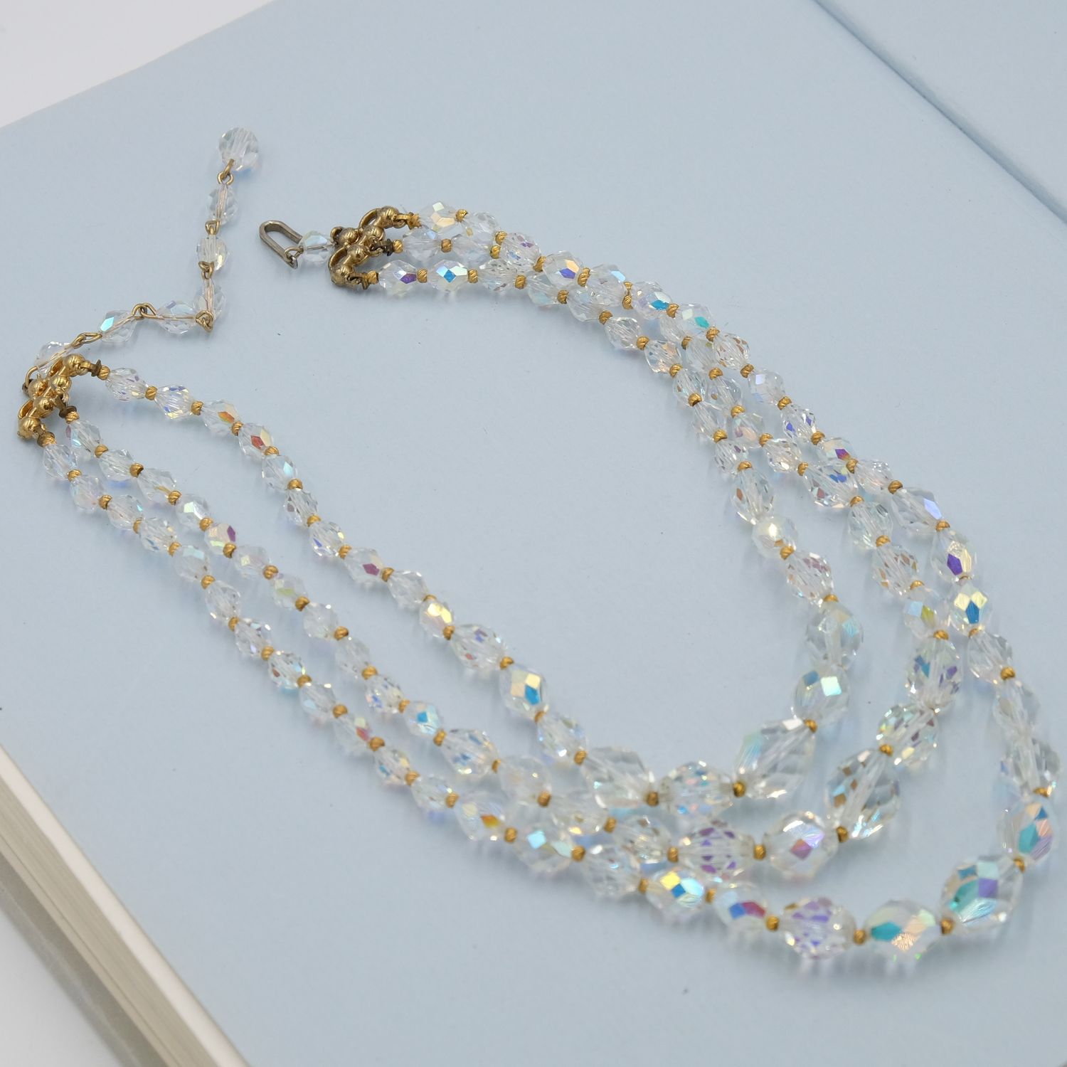 Bohemian Glass Vintage Necklace 1950s