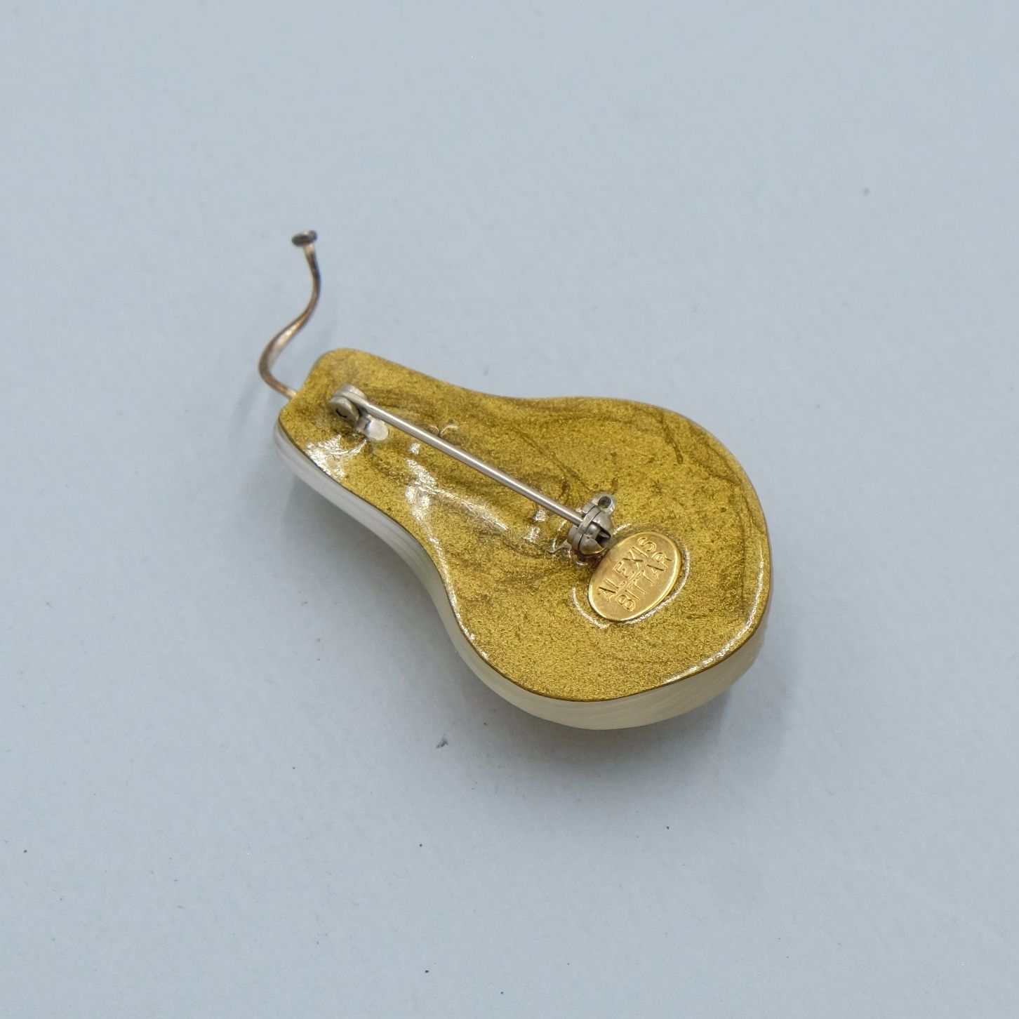 Alexis Bittar Lucite Pear Pin