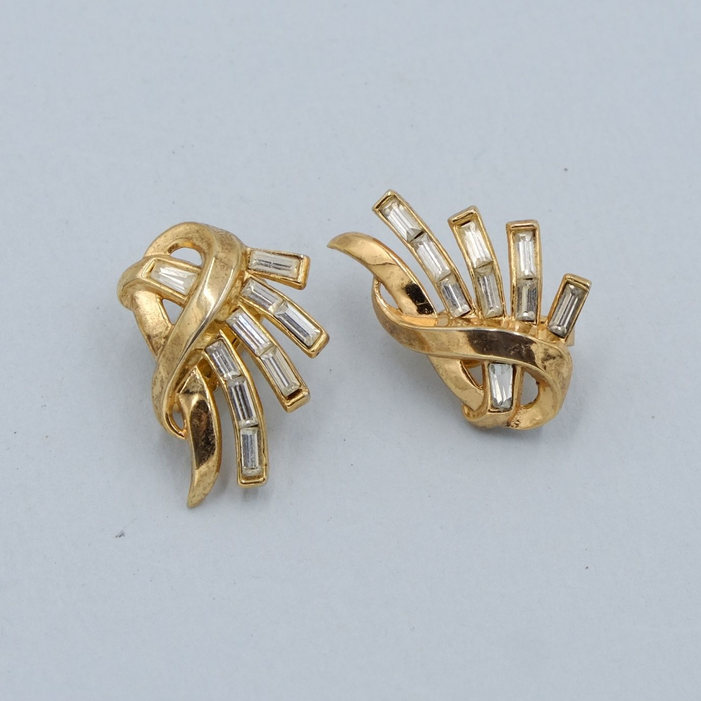 Vintage Trifari Baguettes Earrings 1960s