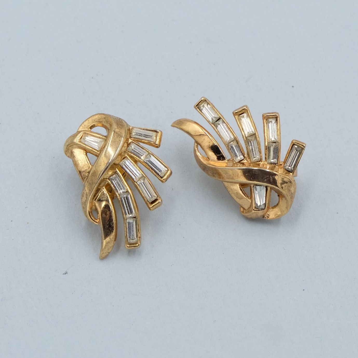 Vintage Trifari Baguettes Earrings 1960s