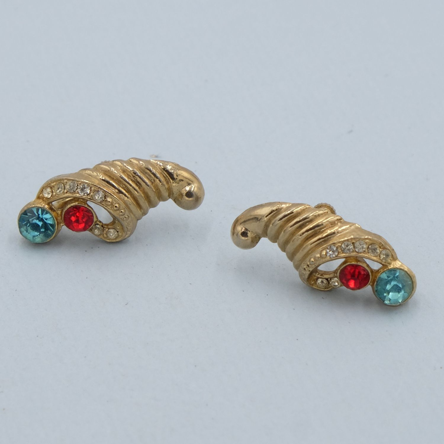 Antique Cornucopia Screw-backs Earrings 1930s
