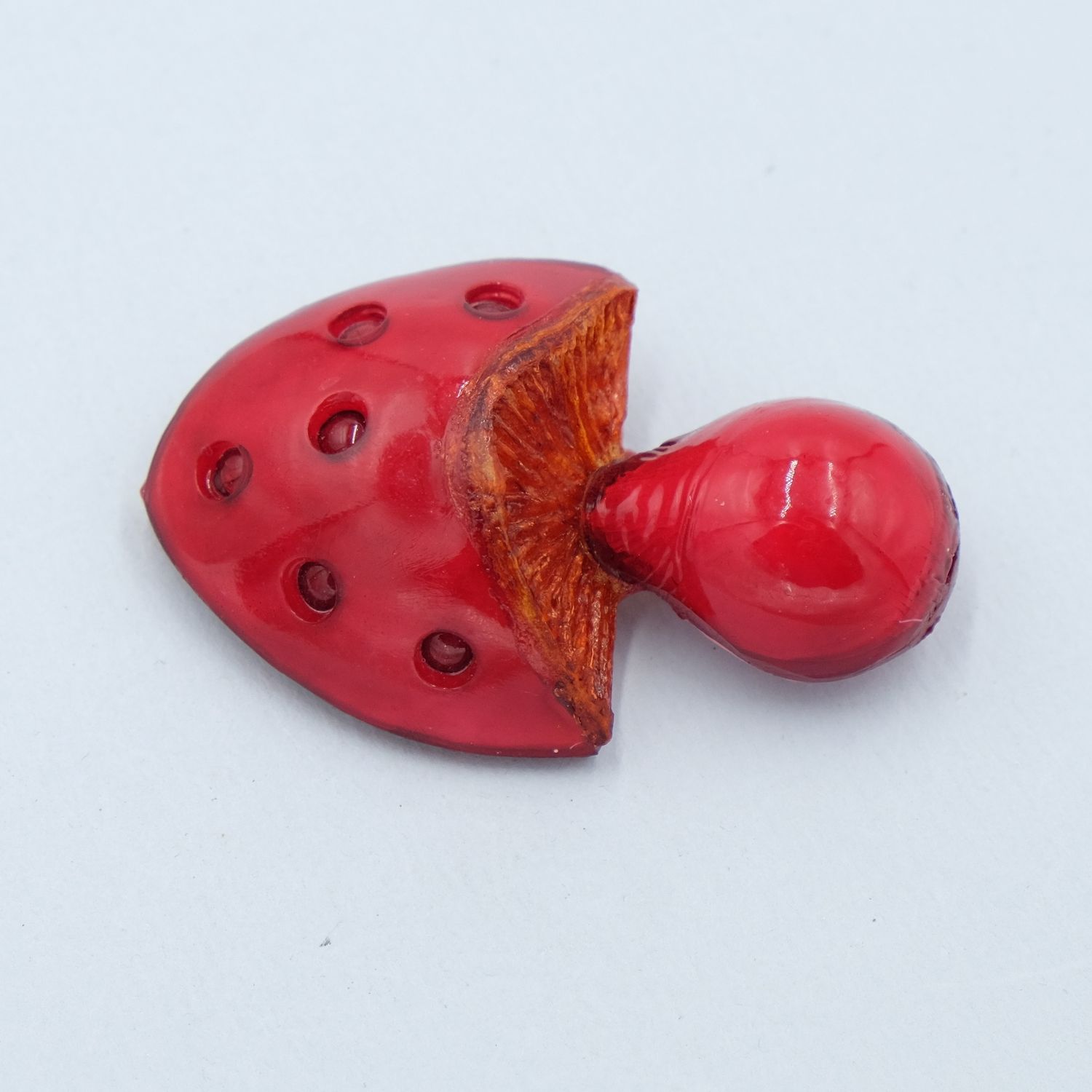 Vintage Fabrice Mushroom Brooch