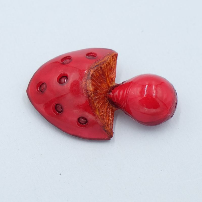 Vintage Fabrice Mushroom Brooch