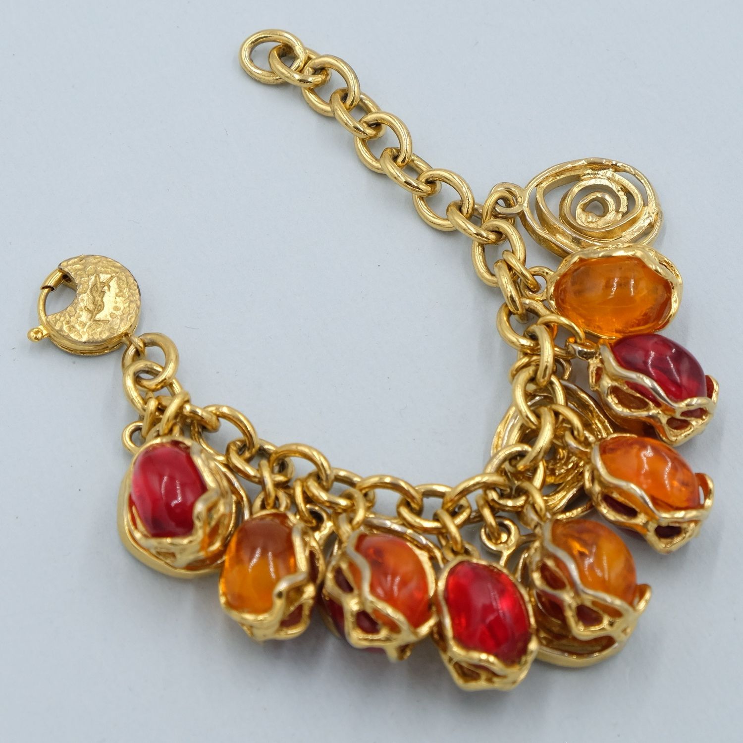 Vintage YSL Robert Goossens Charms Bracelet 1980s
