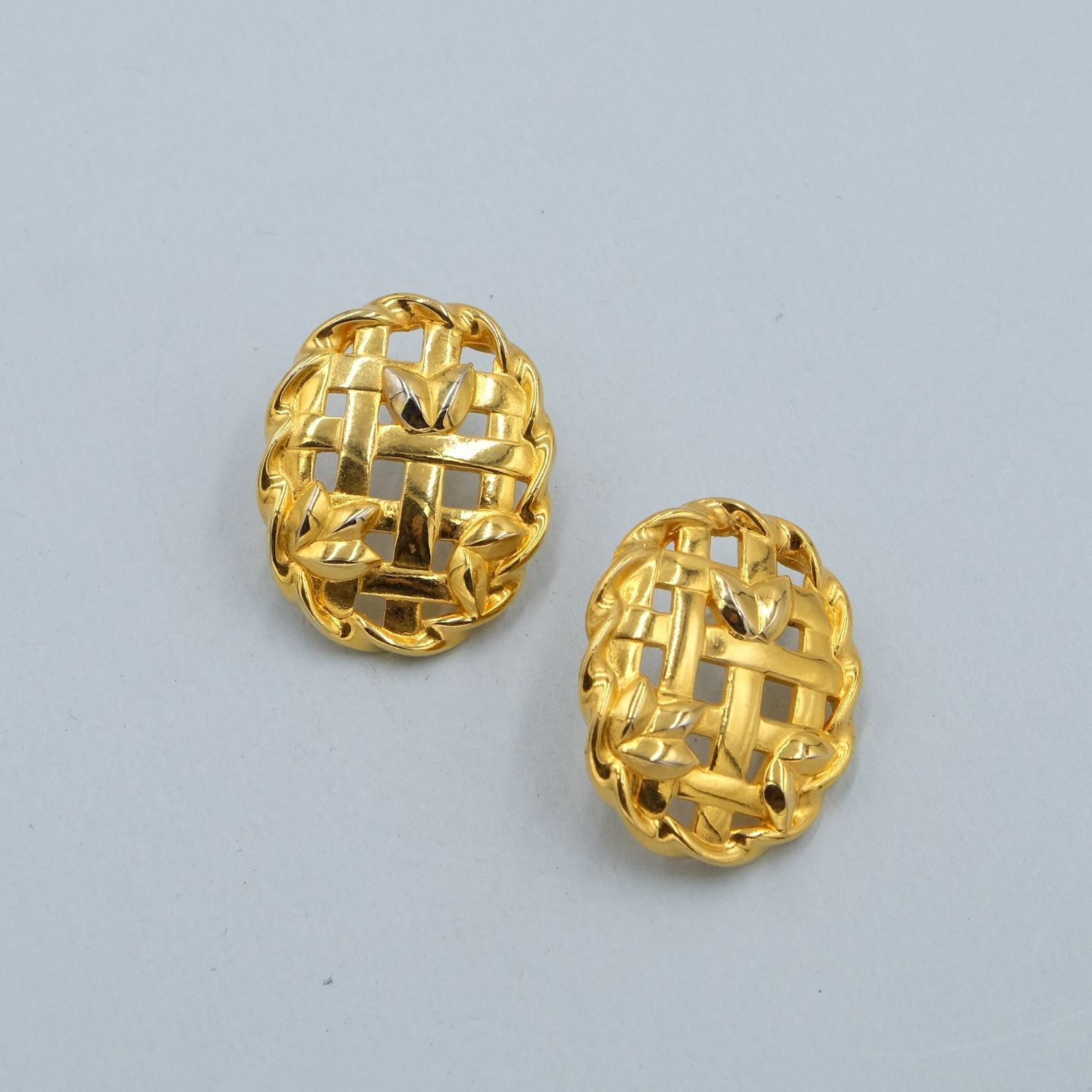 Vintage Givenchy Basket Earrings 2000s