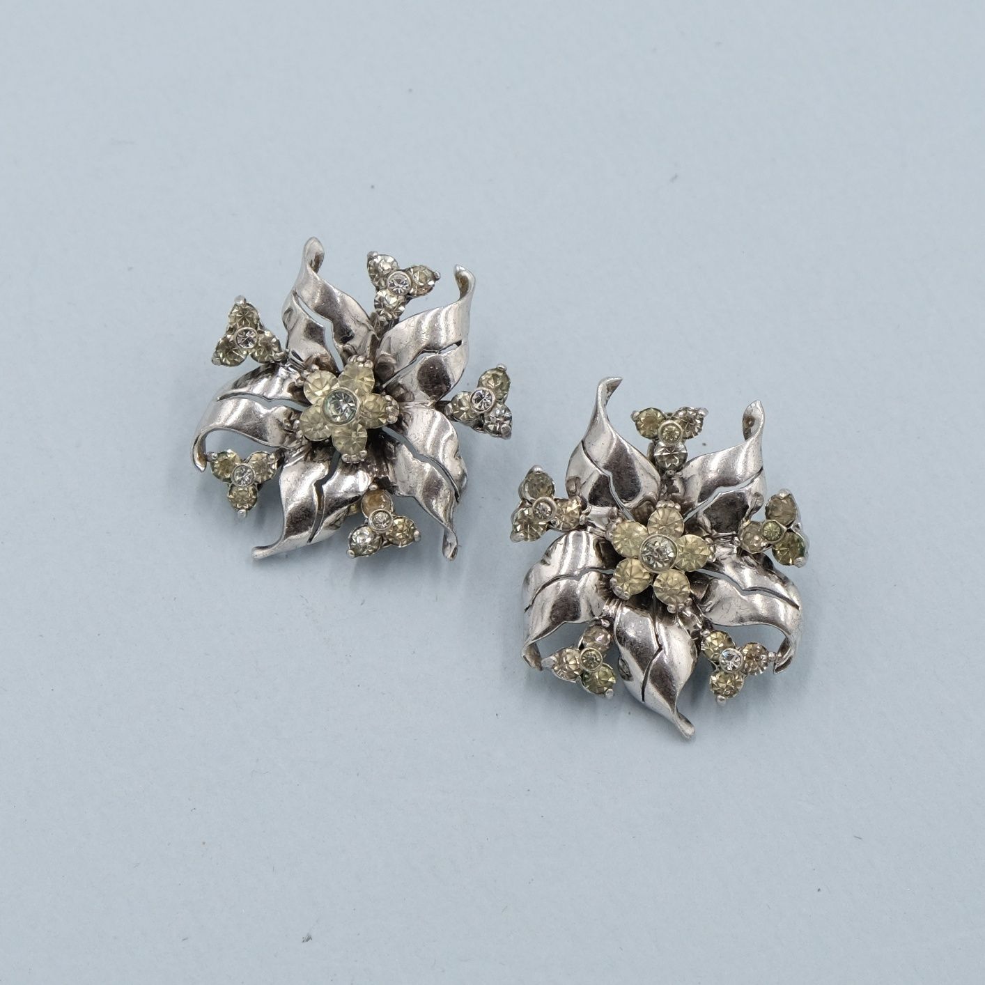 Vintage Pennino Sterling Earrings 1950s