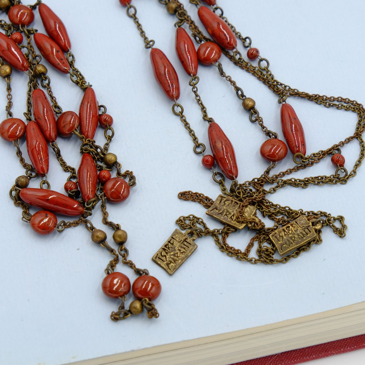 Isabel Marant 3pc Long Glass Necklace