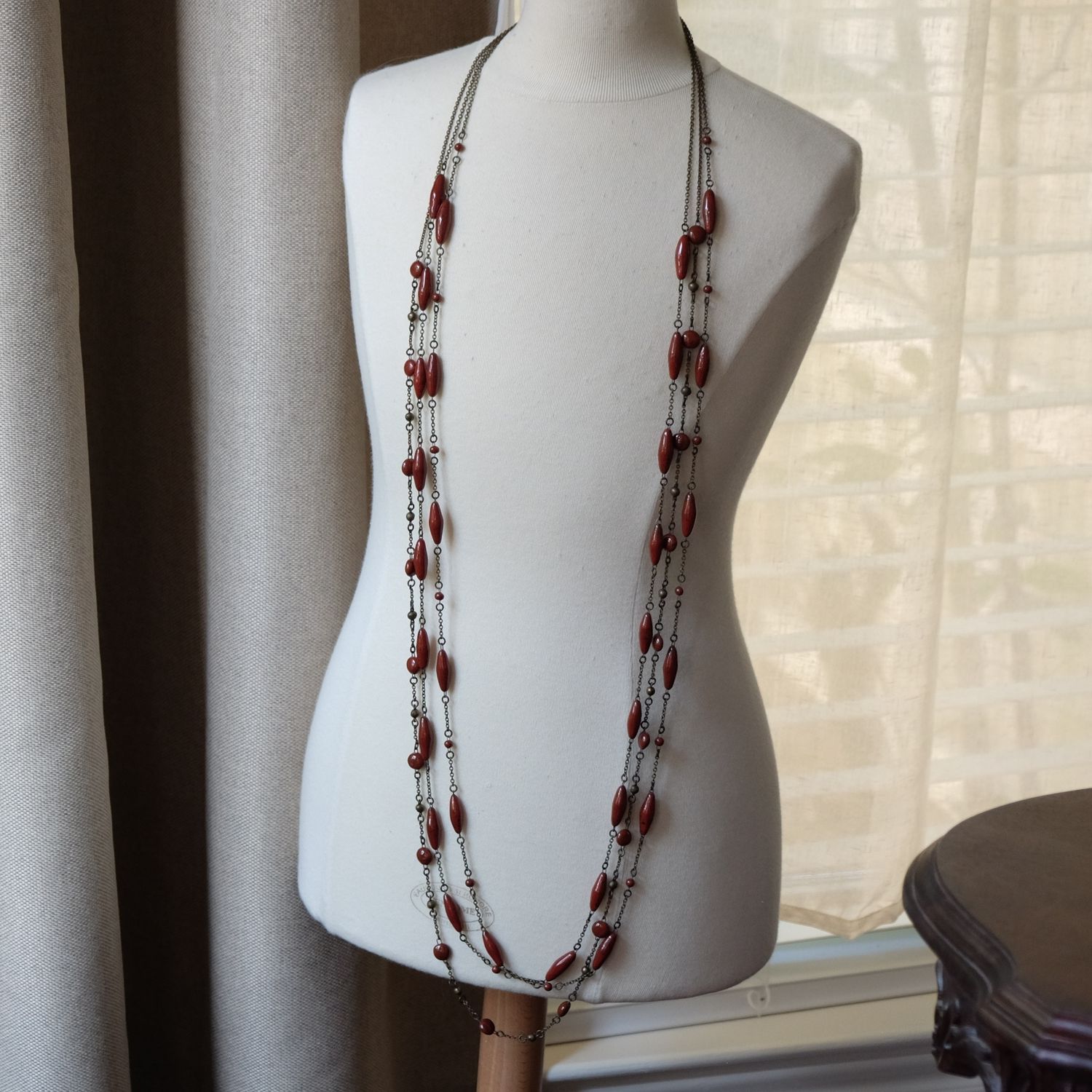 Isabel Marant 3pc Long Glass Necklace