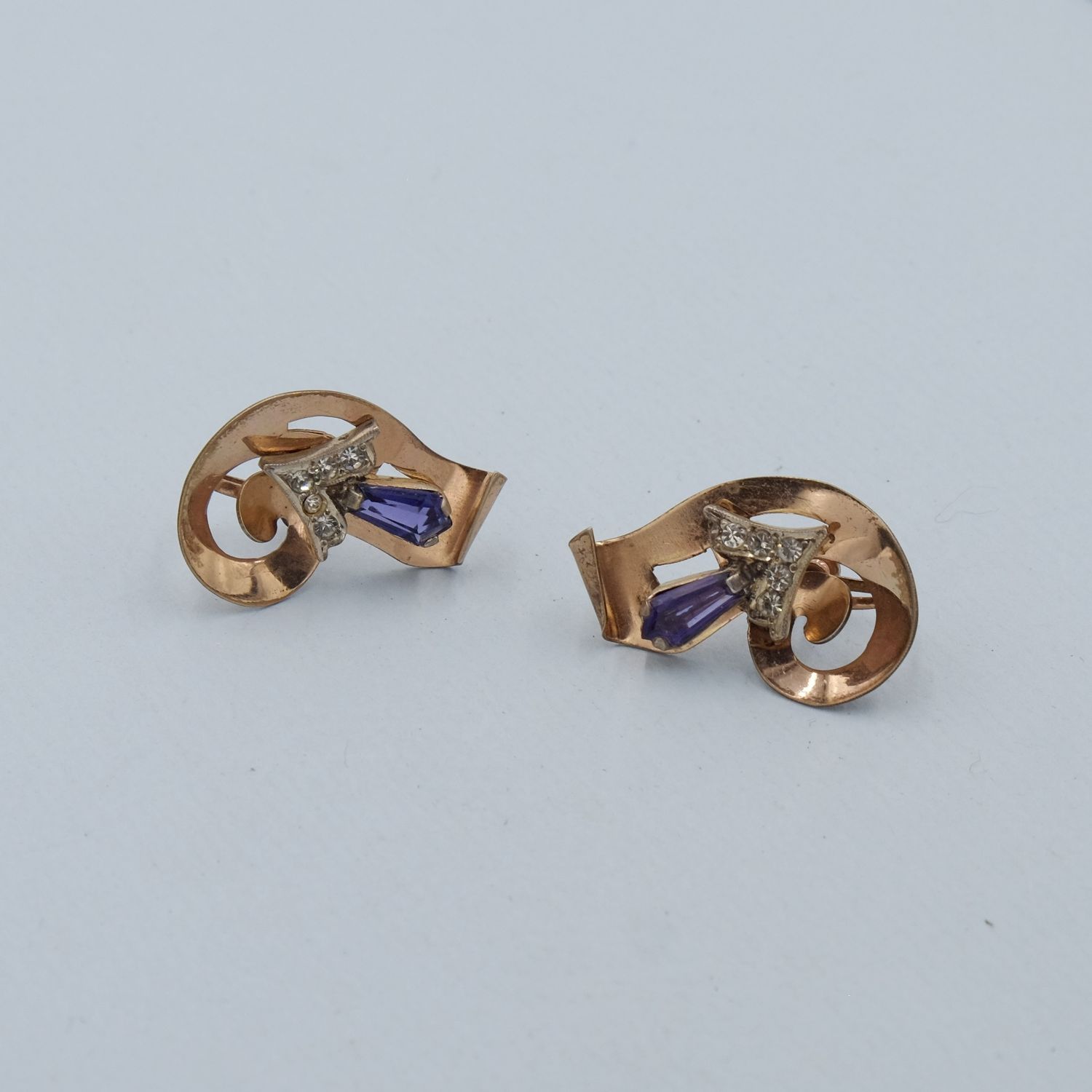 Vintage Sterling Earrings 1940s
