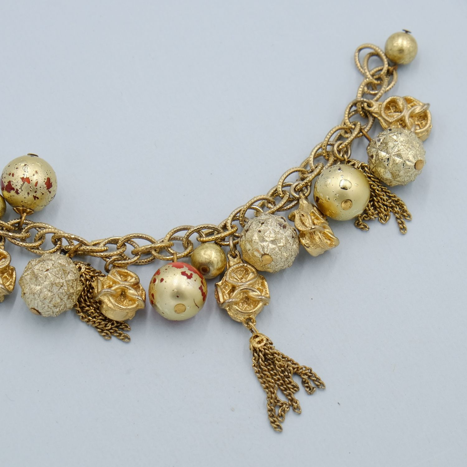 Vintage Oriental Lantern Charms Bracelet 1960s