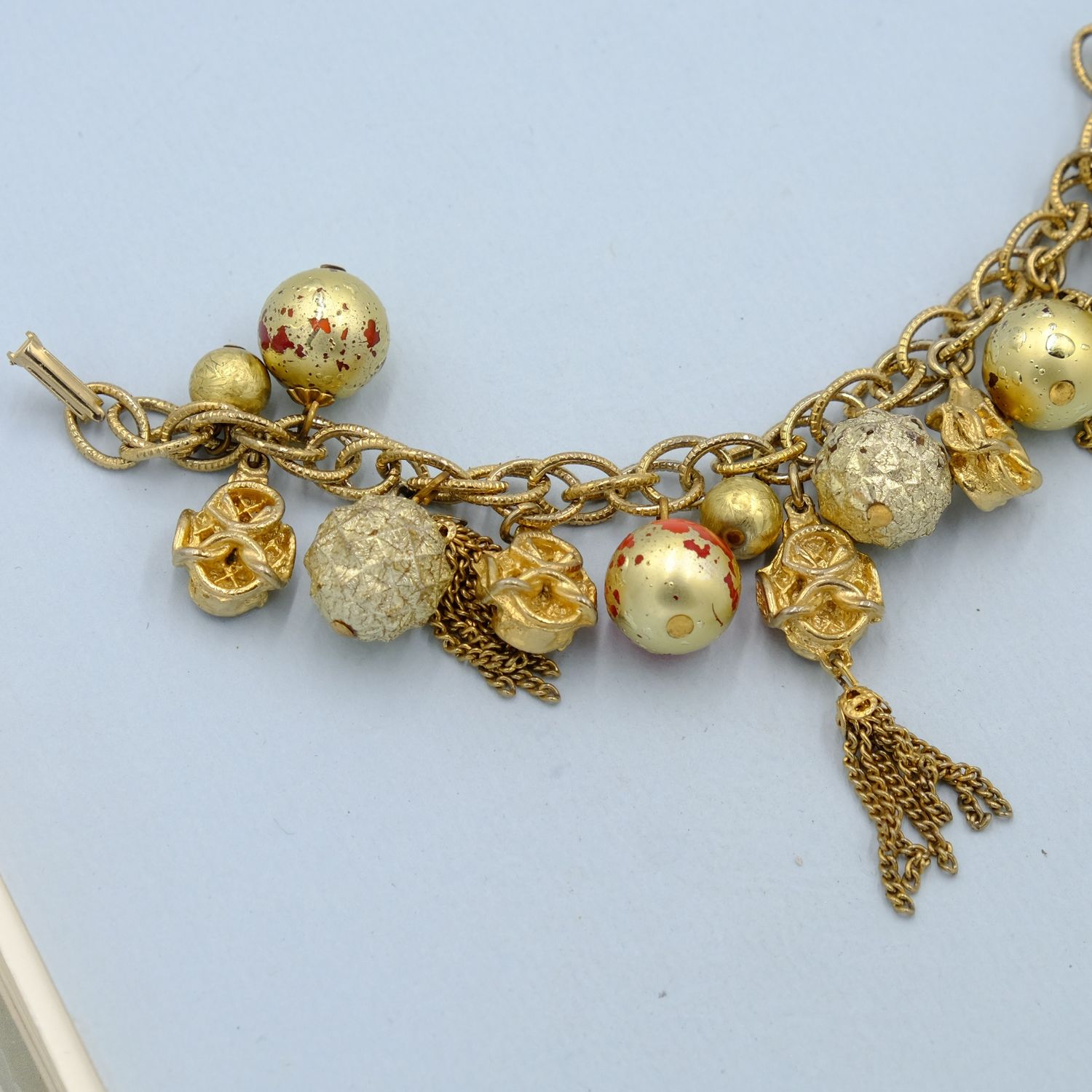 Vintage Oriental Lantern Charms Bracelet 1960s