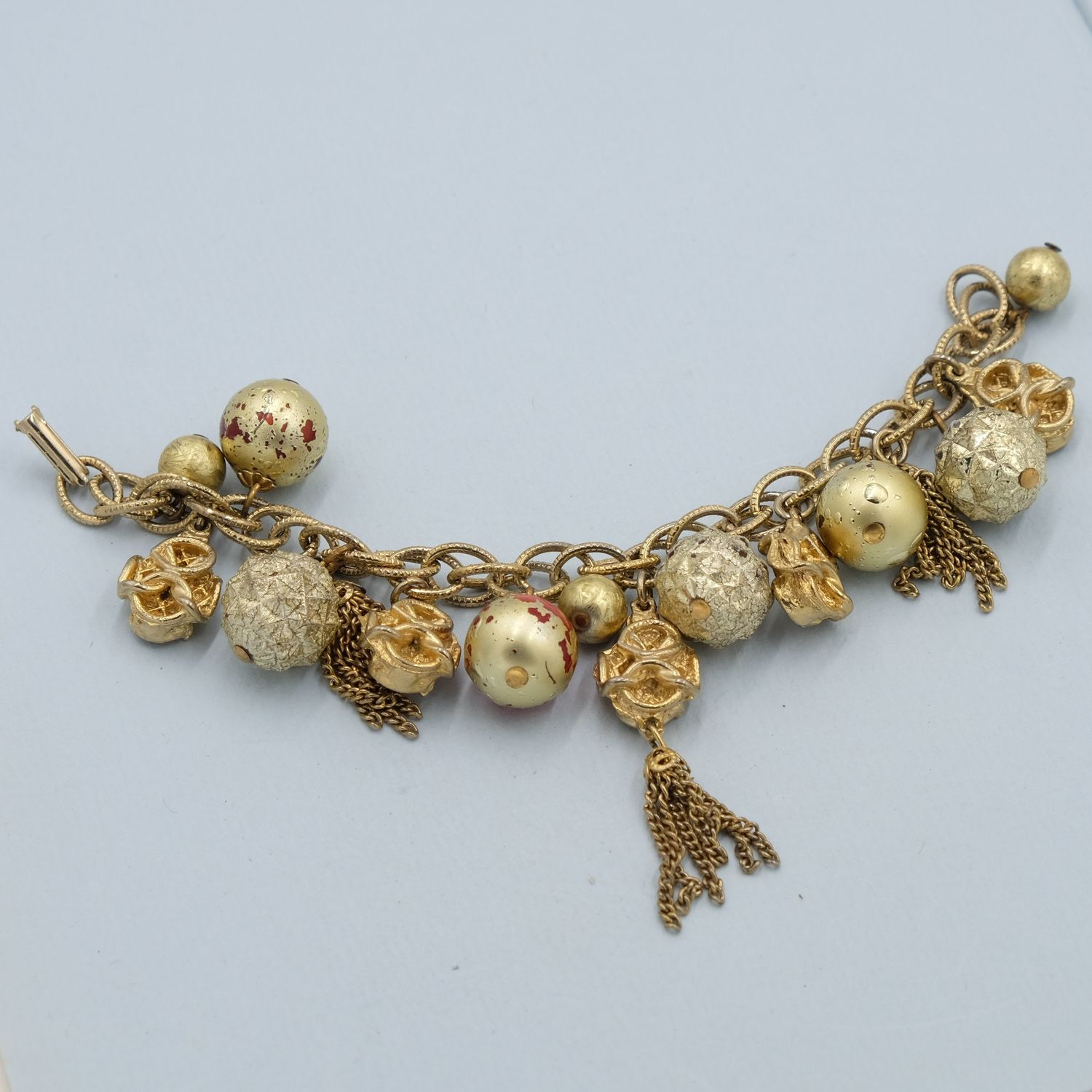 Vintage Oriental Lantern Charms Bracelet 1960s