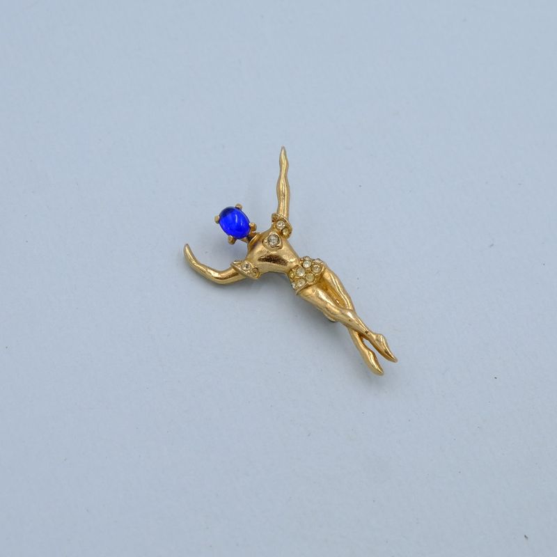 Vintage Coro Dancer Pin 1940s