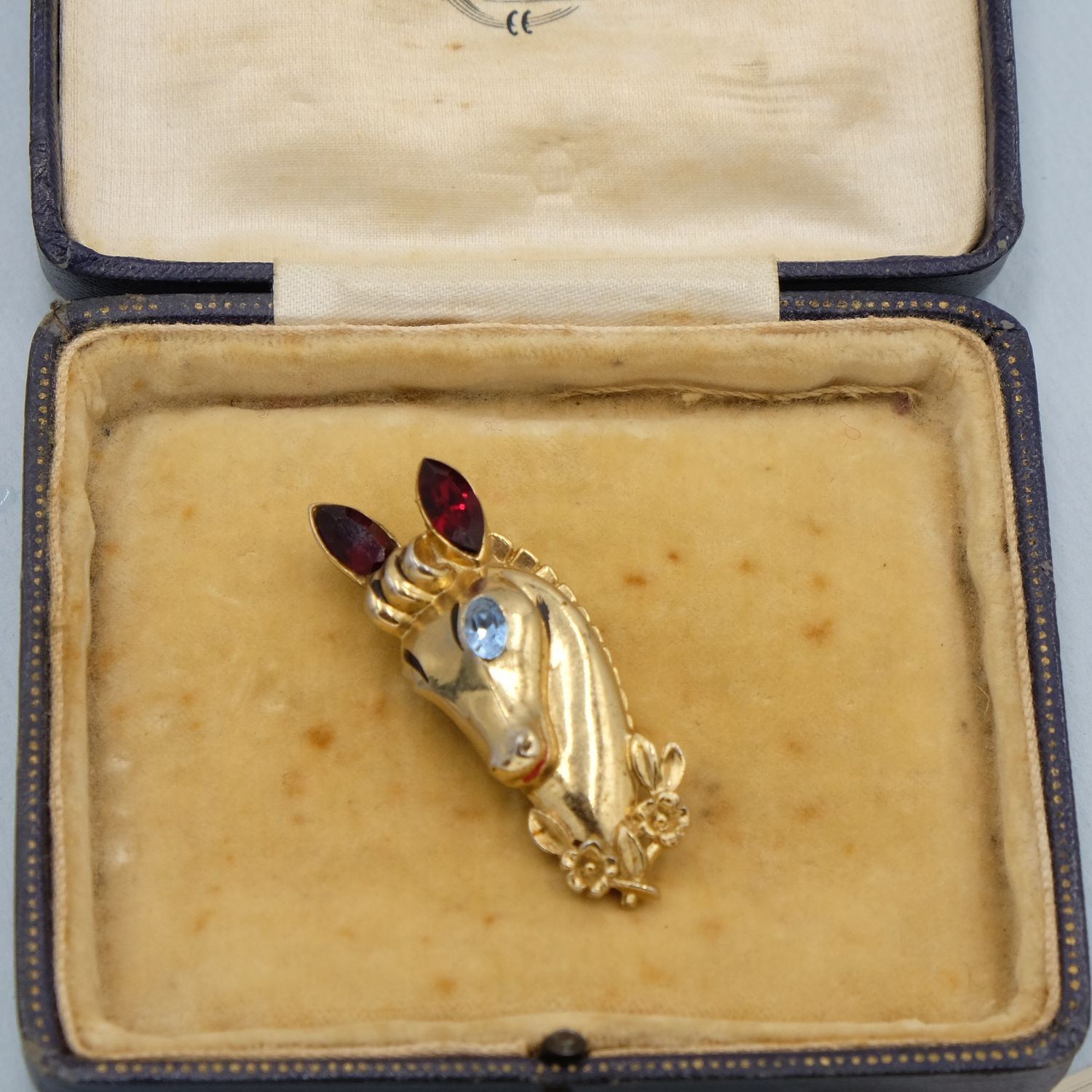Vintage Coro Horse Head Dress Clip 1940s