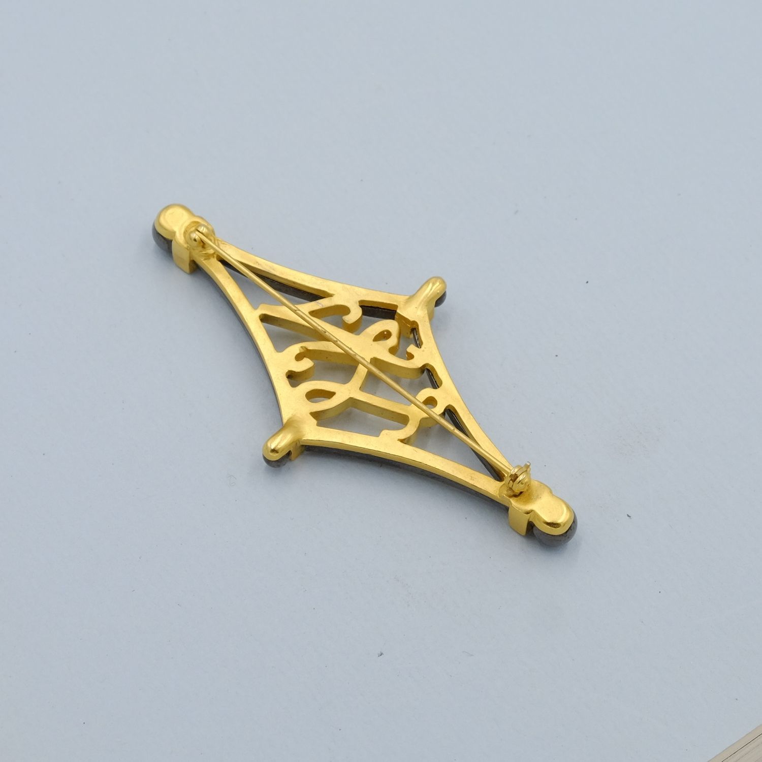 Vintage Karl Lagerfeld Logo Pin 1980s