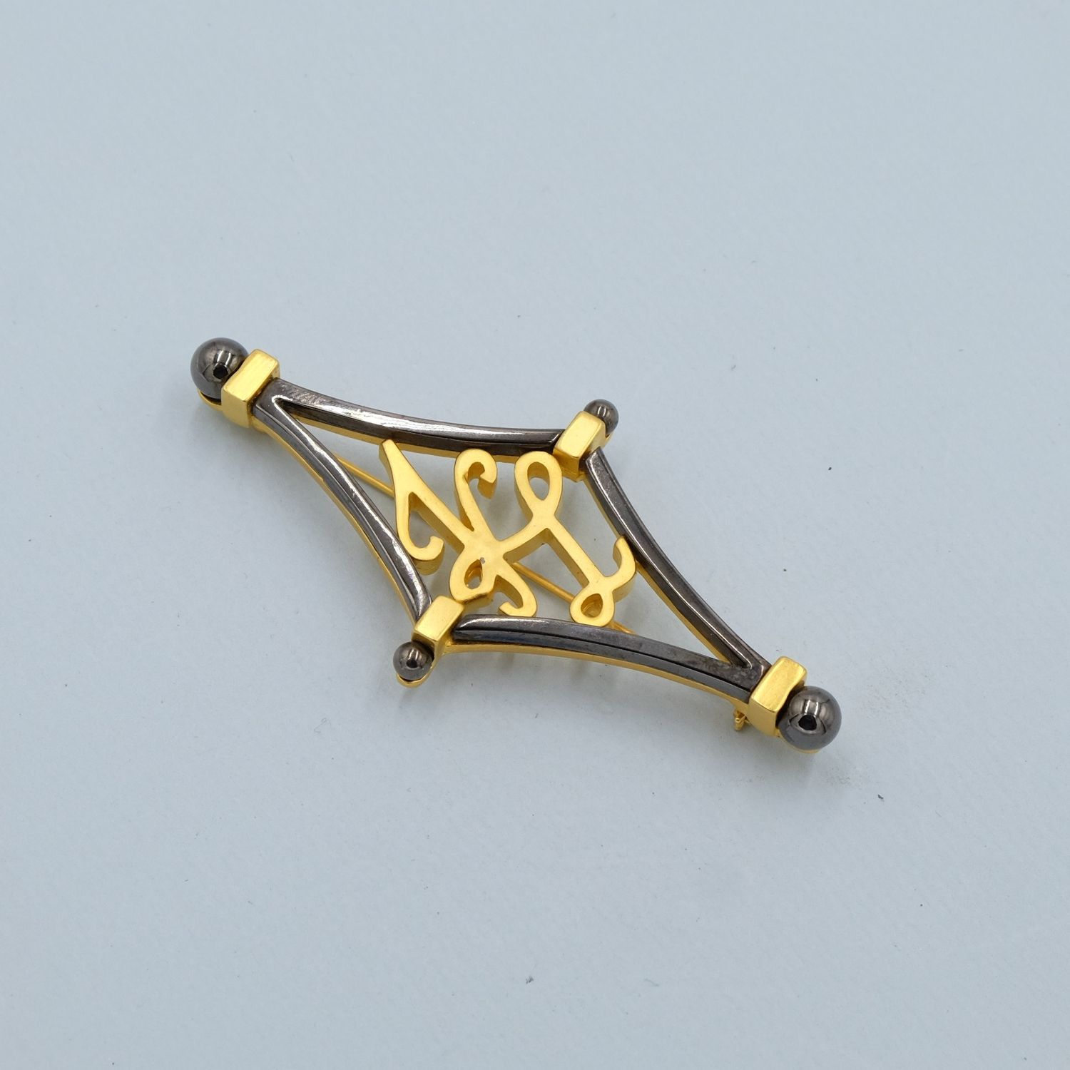 Vintage Karl Lagerfeld Logo Pin 1980s