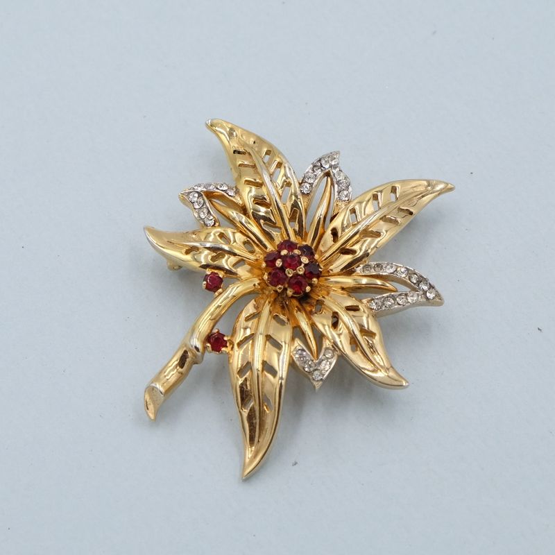 Vintage Retro Leaf brooch and Pendant 1950s