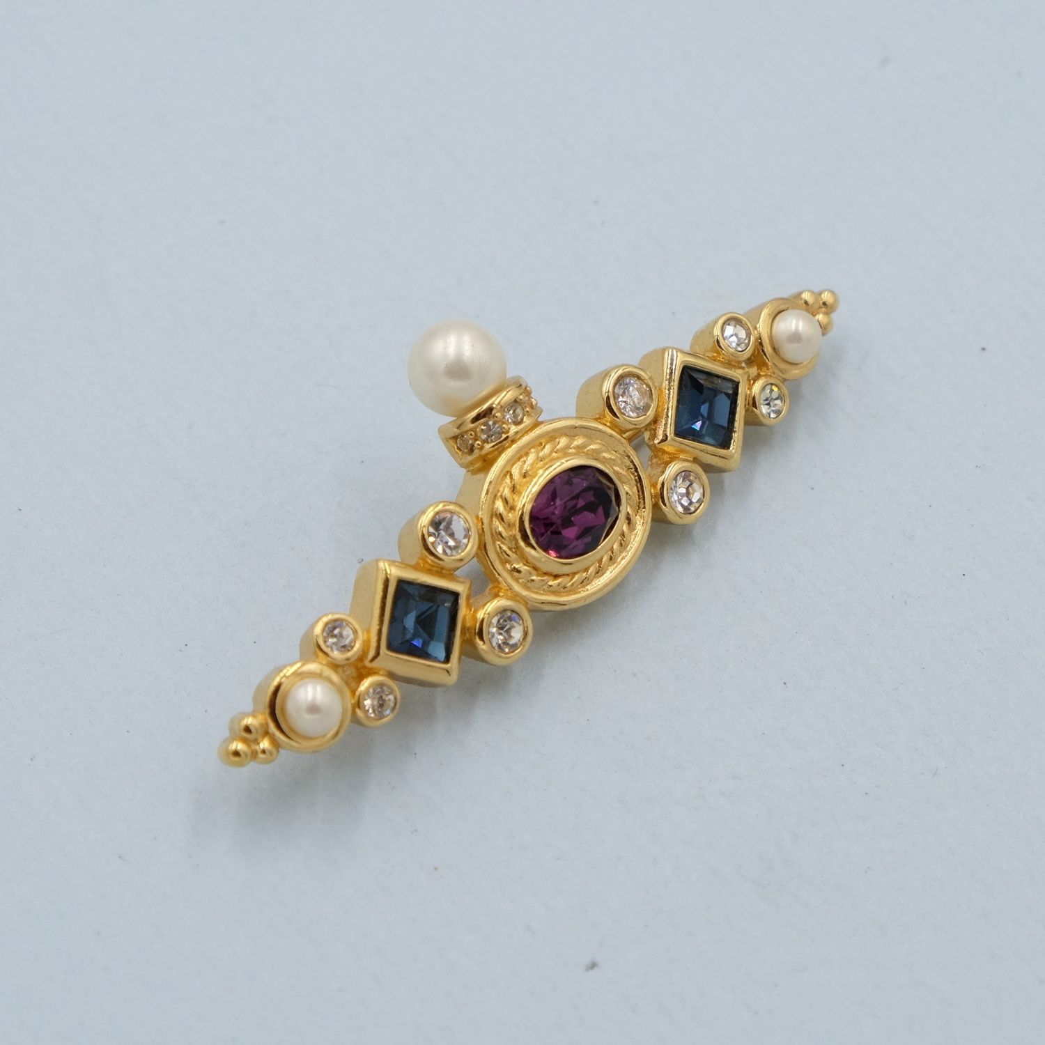 Vintage Christian Dior Bar Brooch 1990s