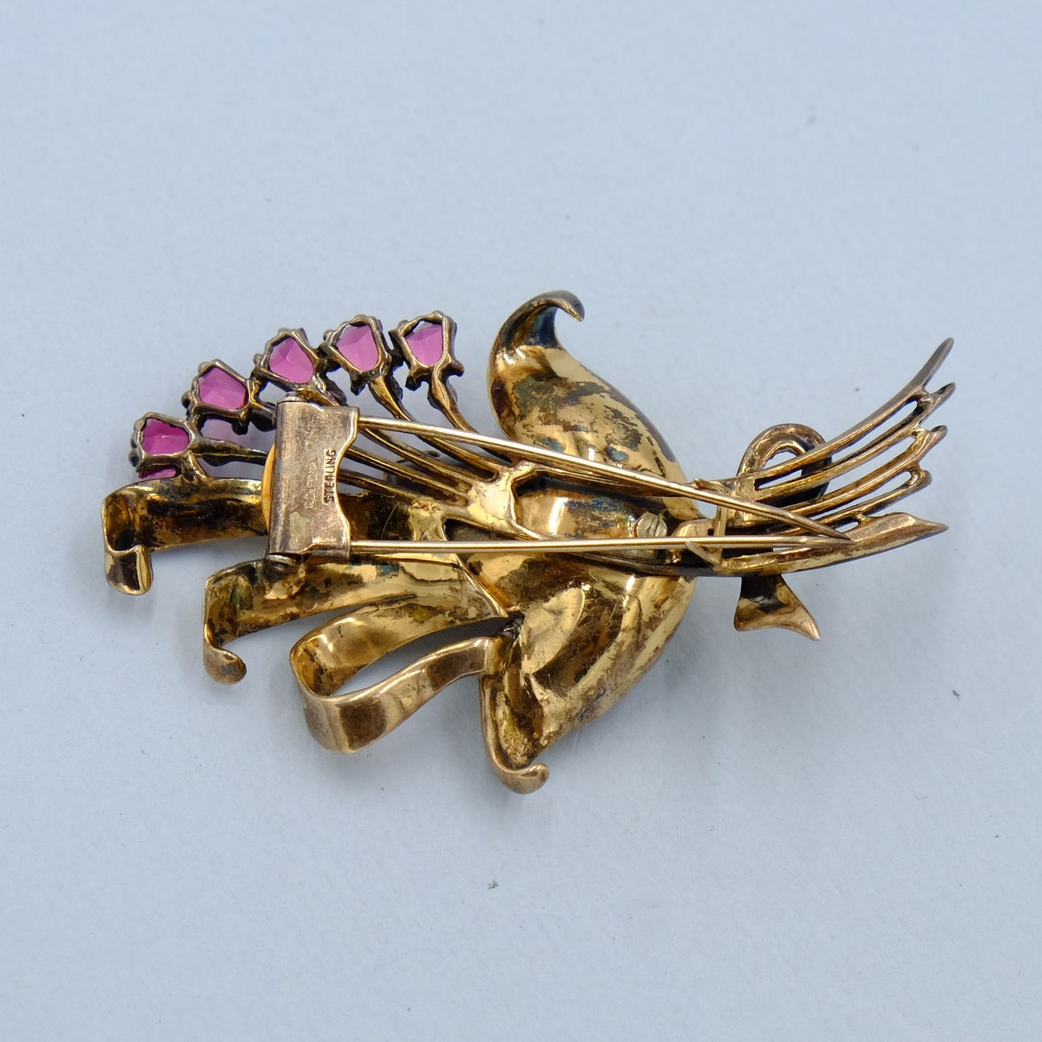 Vintage Ralph DeRosa Sterling Dress Clip 1940s