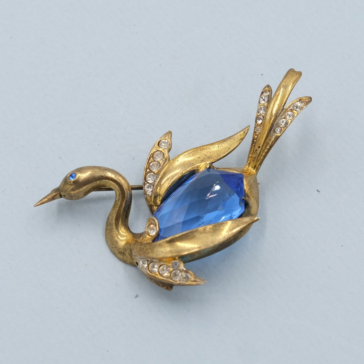 Vintage Reja Sterling Bird Brooch 1940s