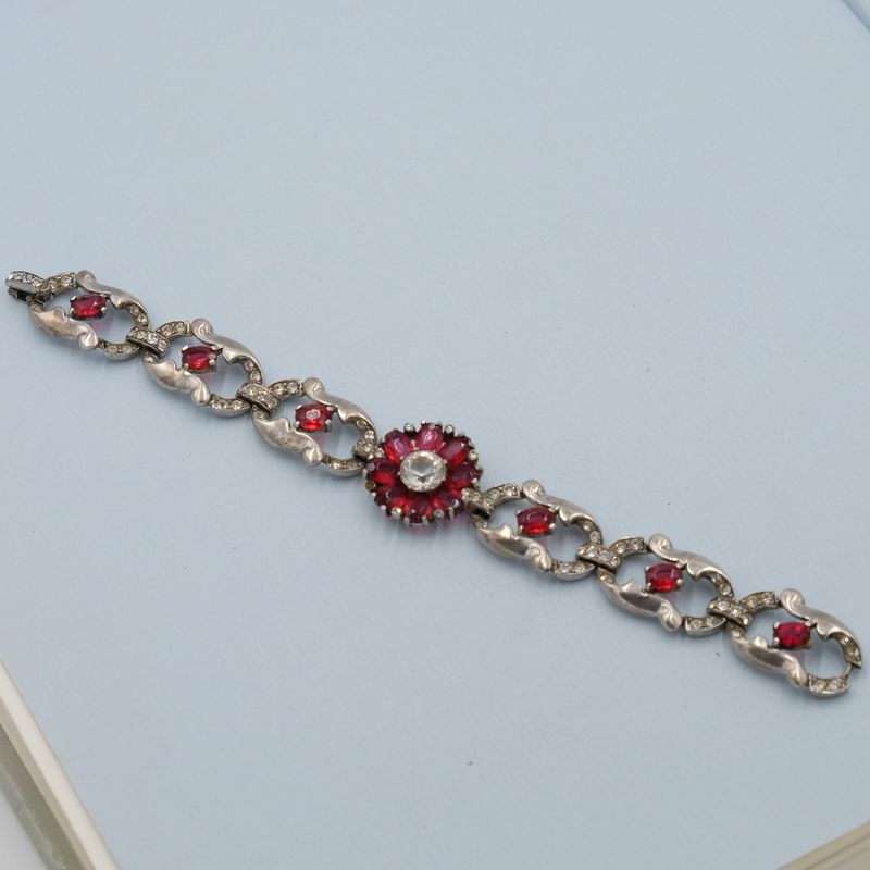 Vintage Mazer Sterling Bracelet 1940s