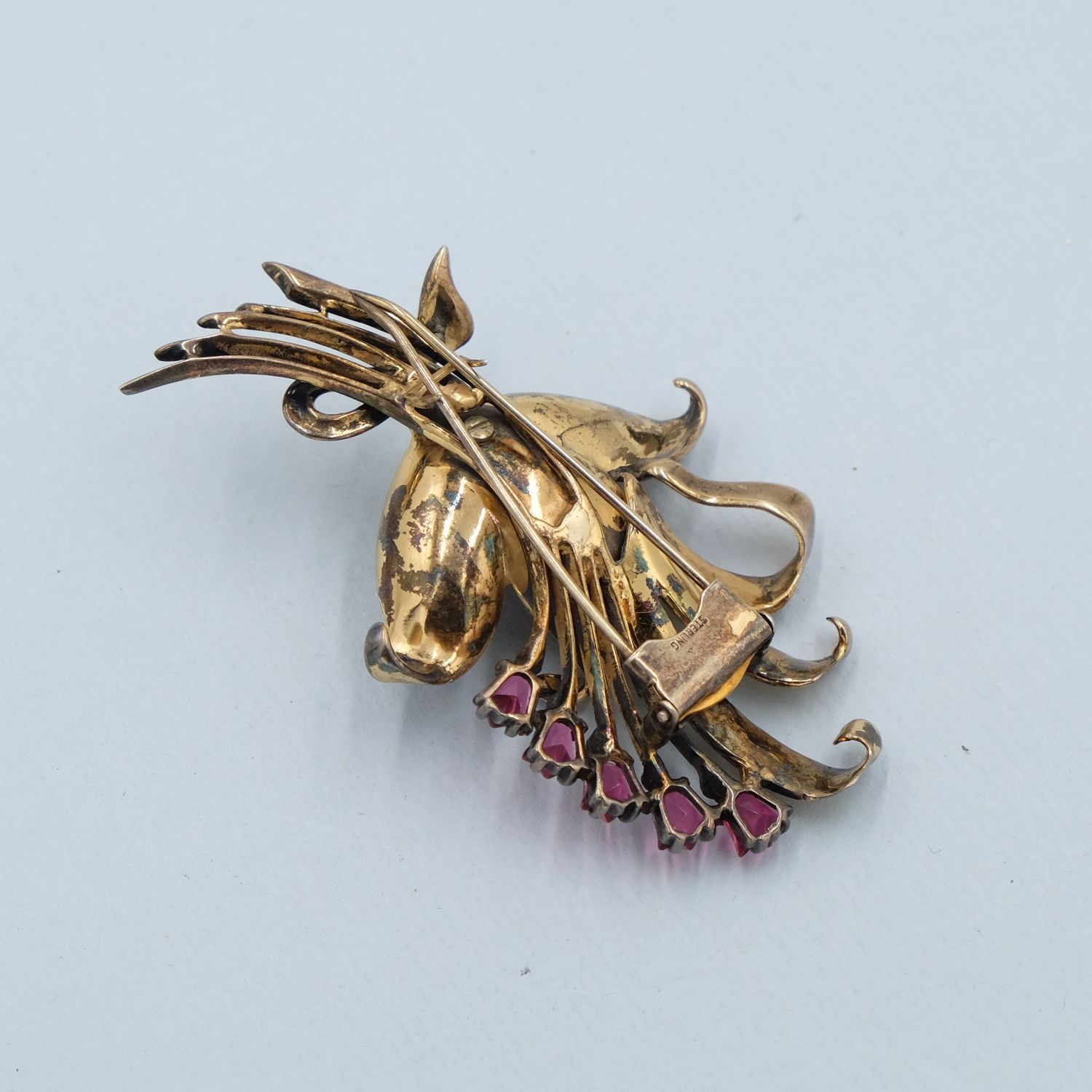 Vintage Ralph DeRosa Sterling Dress Clip 1940s