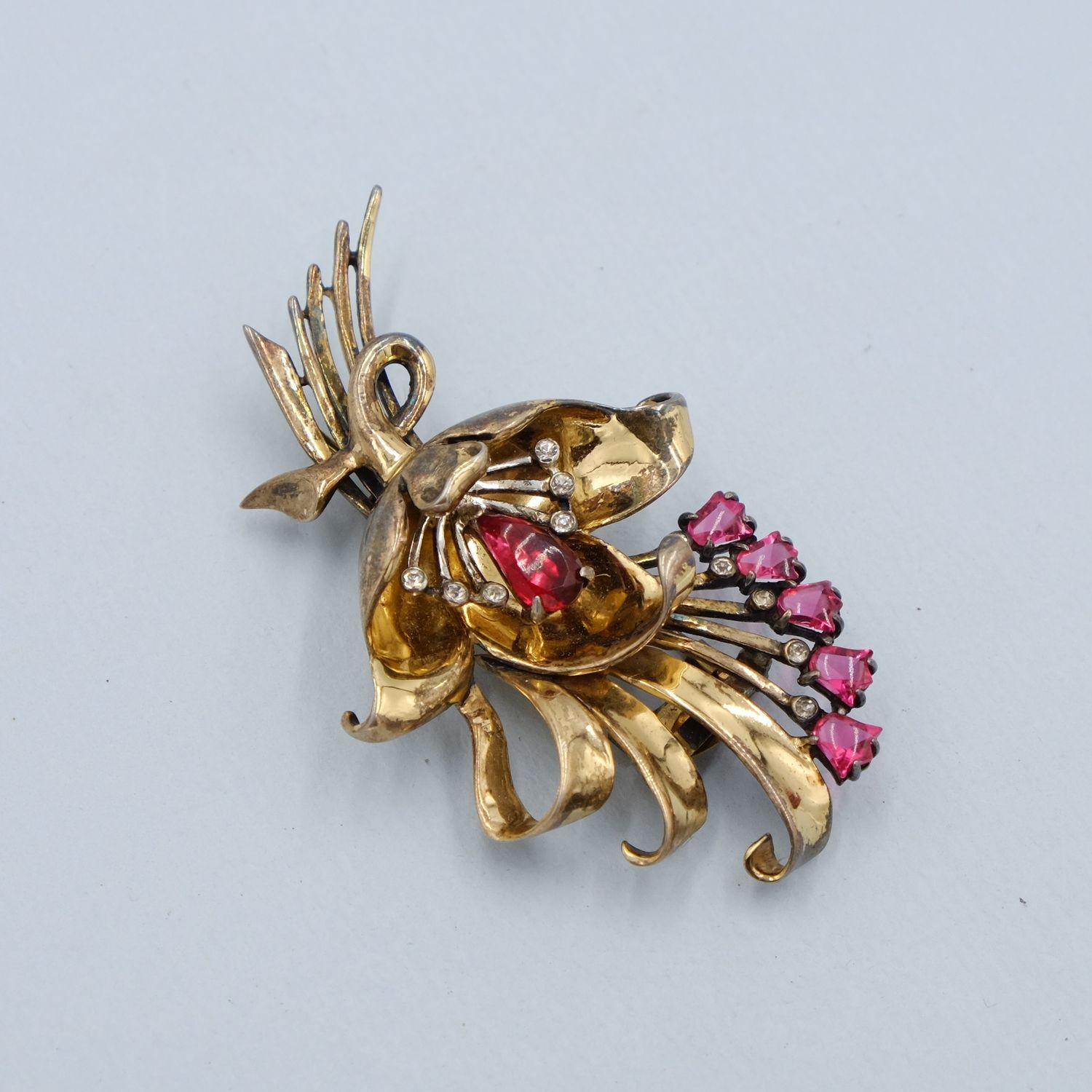 Vintage Ralph DeRosa Sterling Dress Clip 1940s