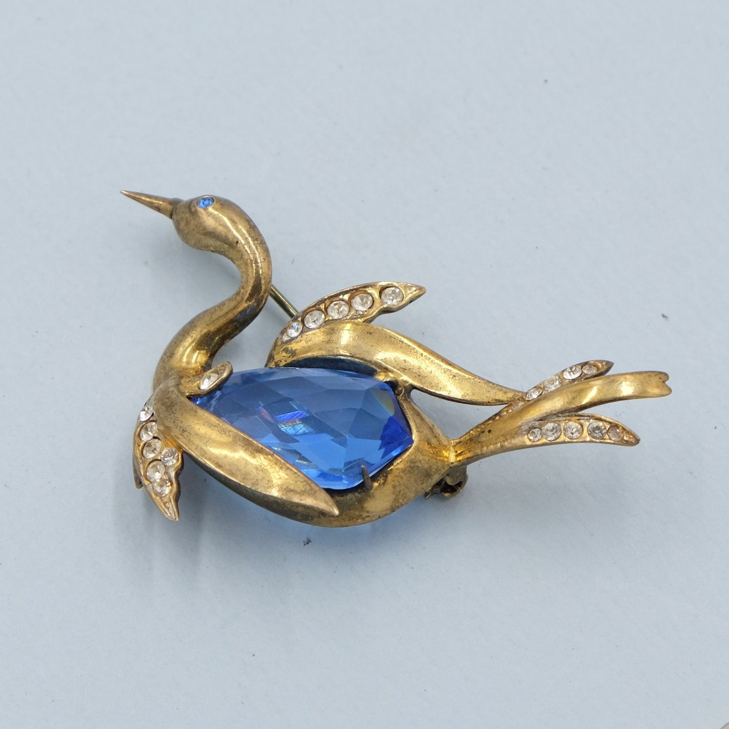 Vintage Reja Sterling Bird Brooch 1940s
