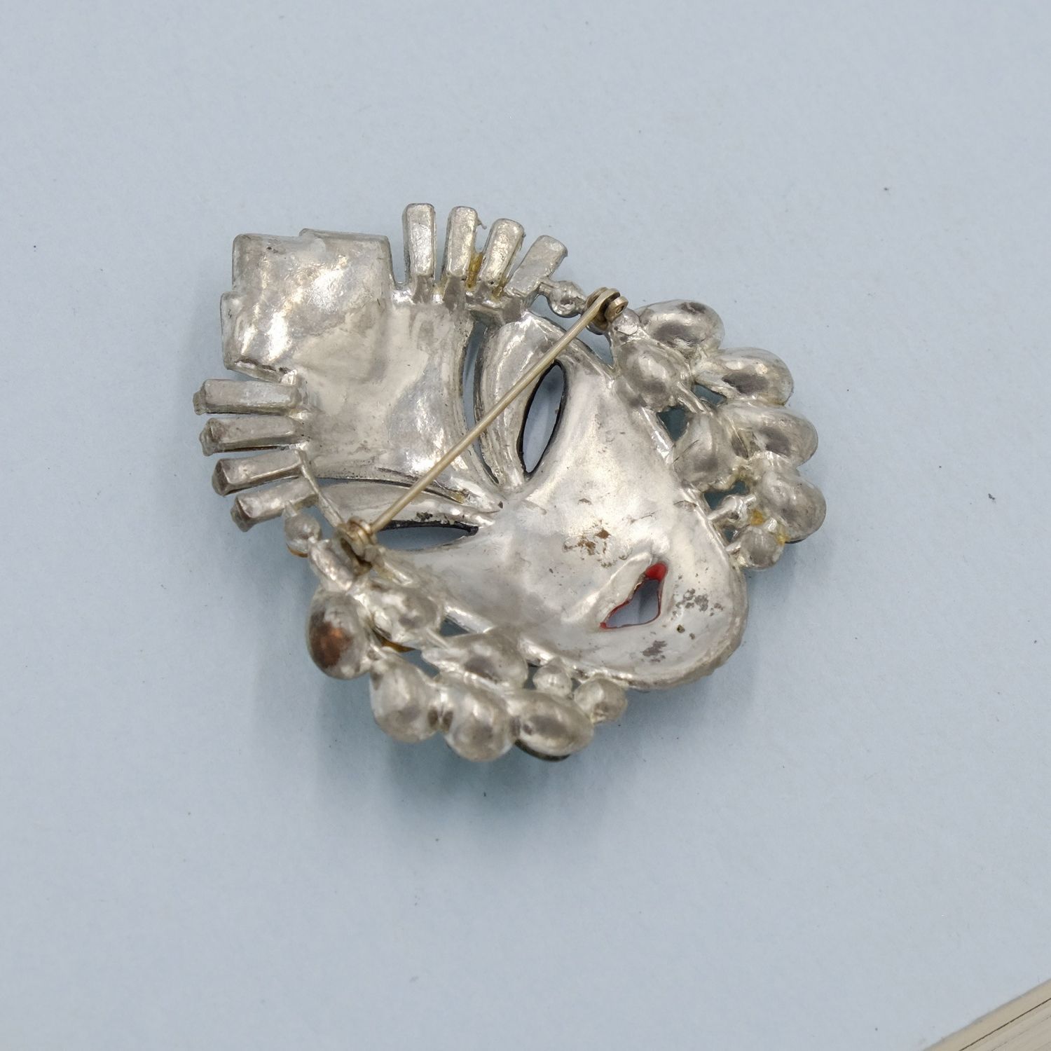 Vintage Reinad Face Mask Brooch 1930s