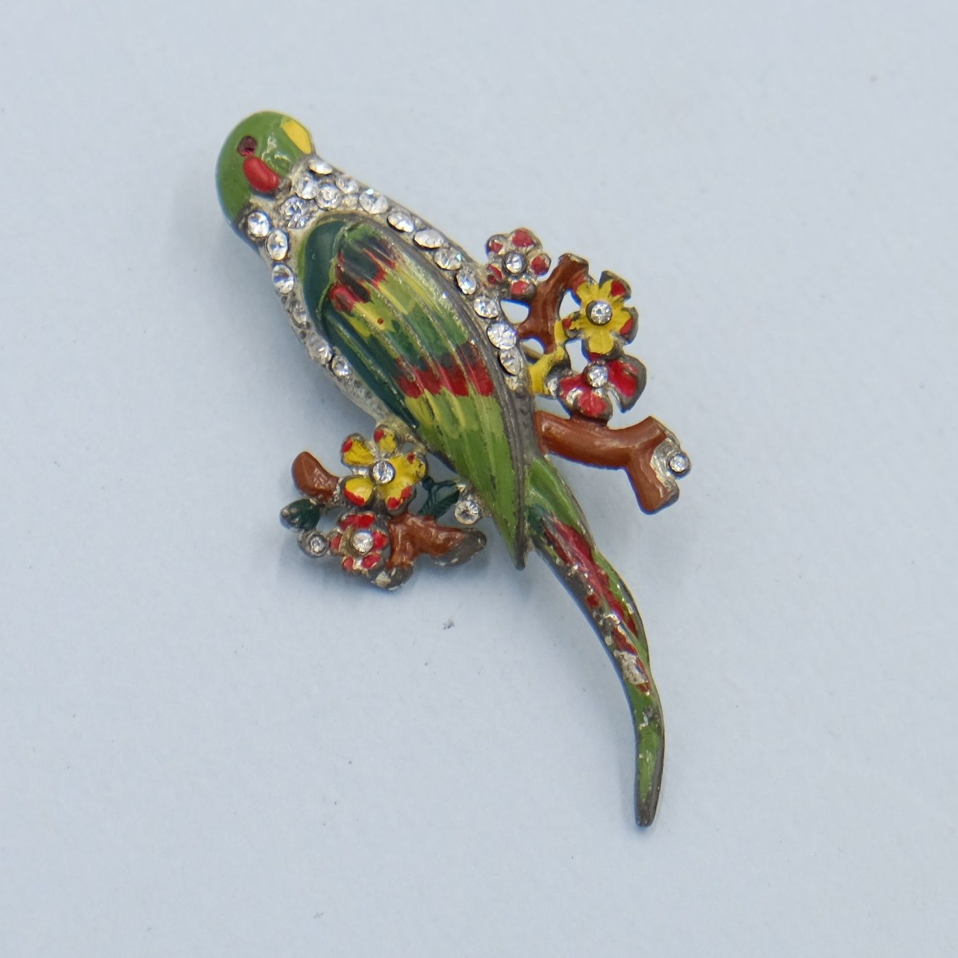 Vintage Coro Early Parrot Dress Clip 1930s