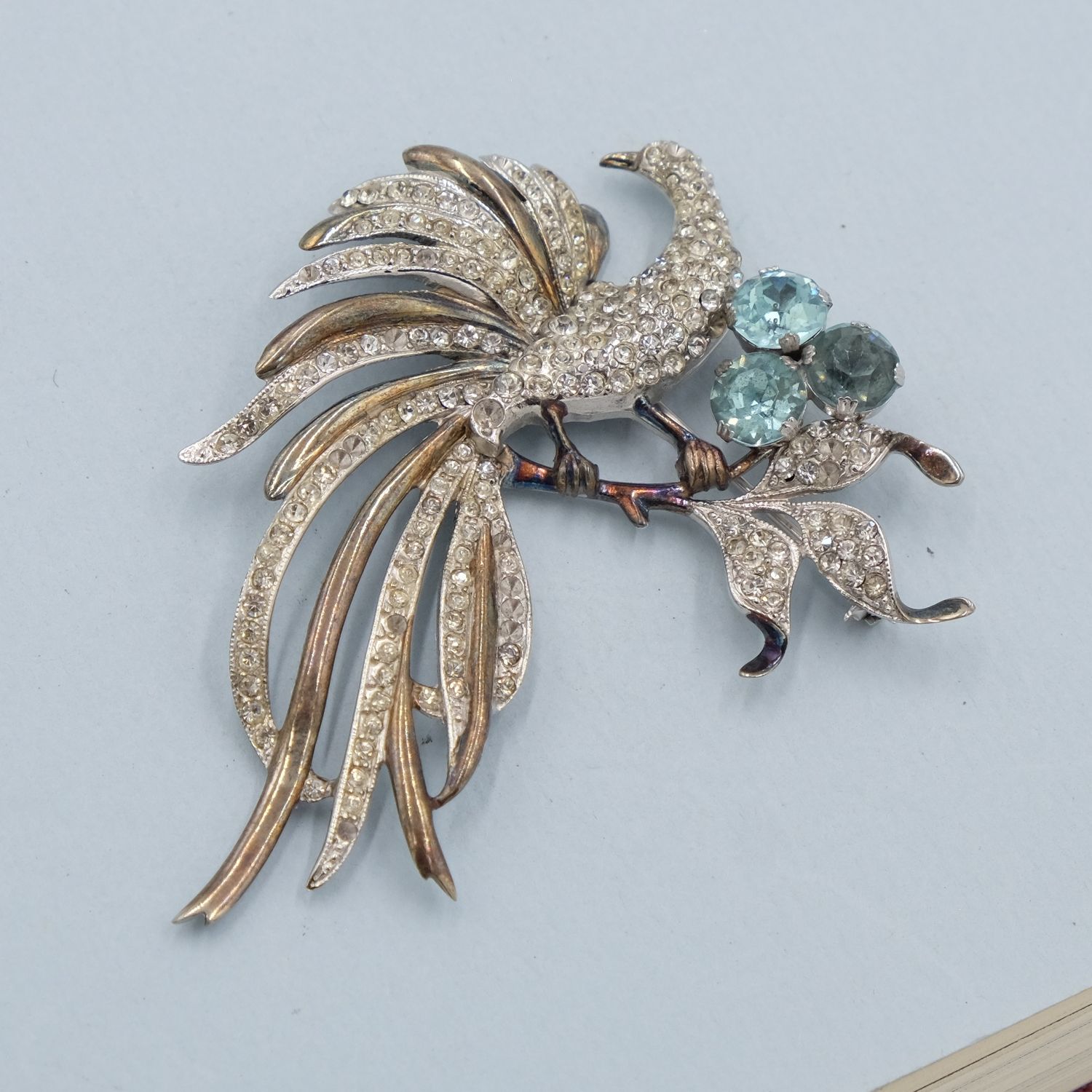 Vintage Reja Sterling Bird brooch 1940s