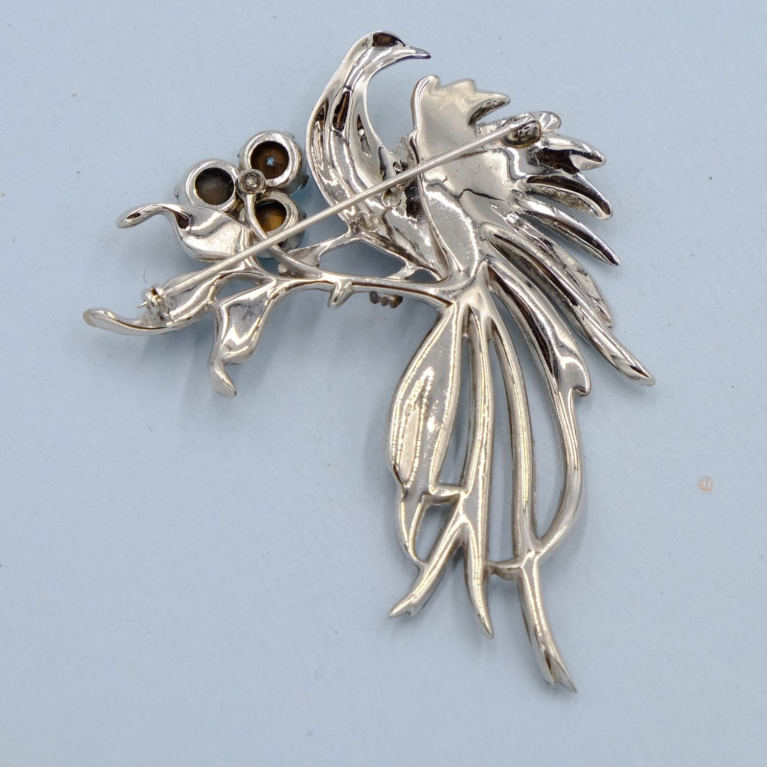 Vintage Reja Sterling Bird brooch 1940s
