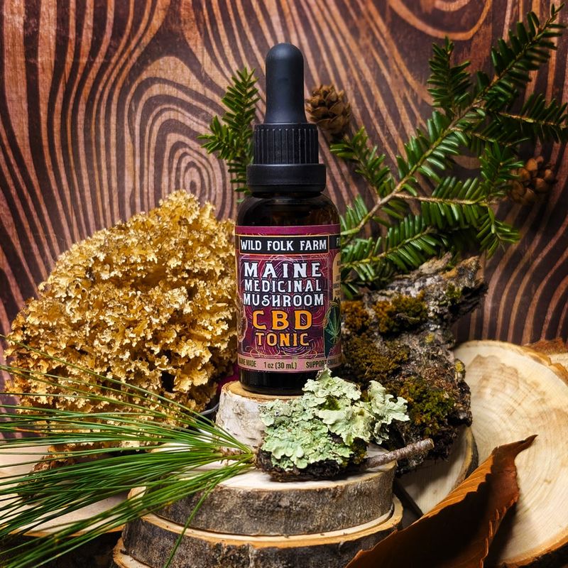 Maine Medicinal Mushroom CBD Tonic 1oz (30ml) / 200mg CBD