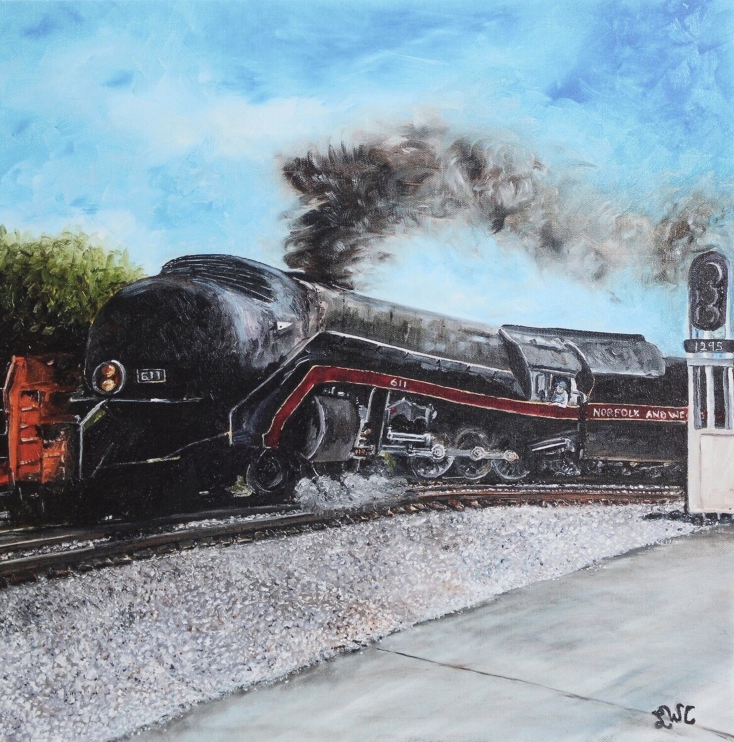 “The N&amp;W 611 Ironhorse” Print