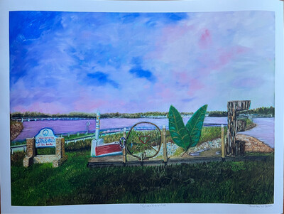 “Clarksville” Print 16 1/4 X 13 1/4