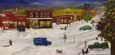 “Hometown Christmas” Canvas Print