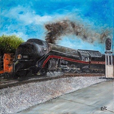 “The N &amp; W 611 Ironhorse” Card