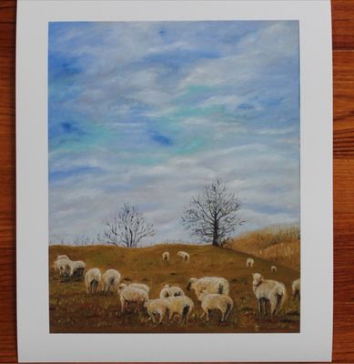“The Sheep Of My Pasture” Print