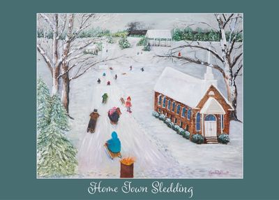 “Hometown Sledding” Cards