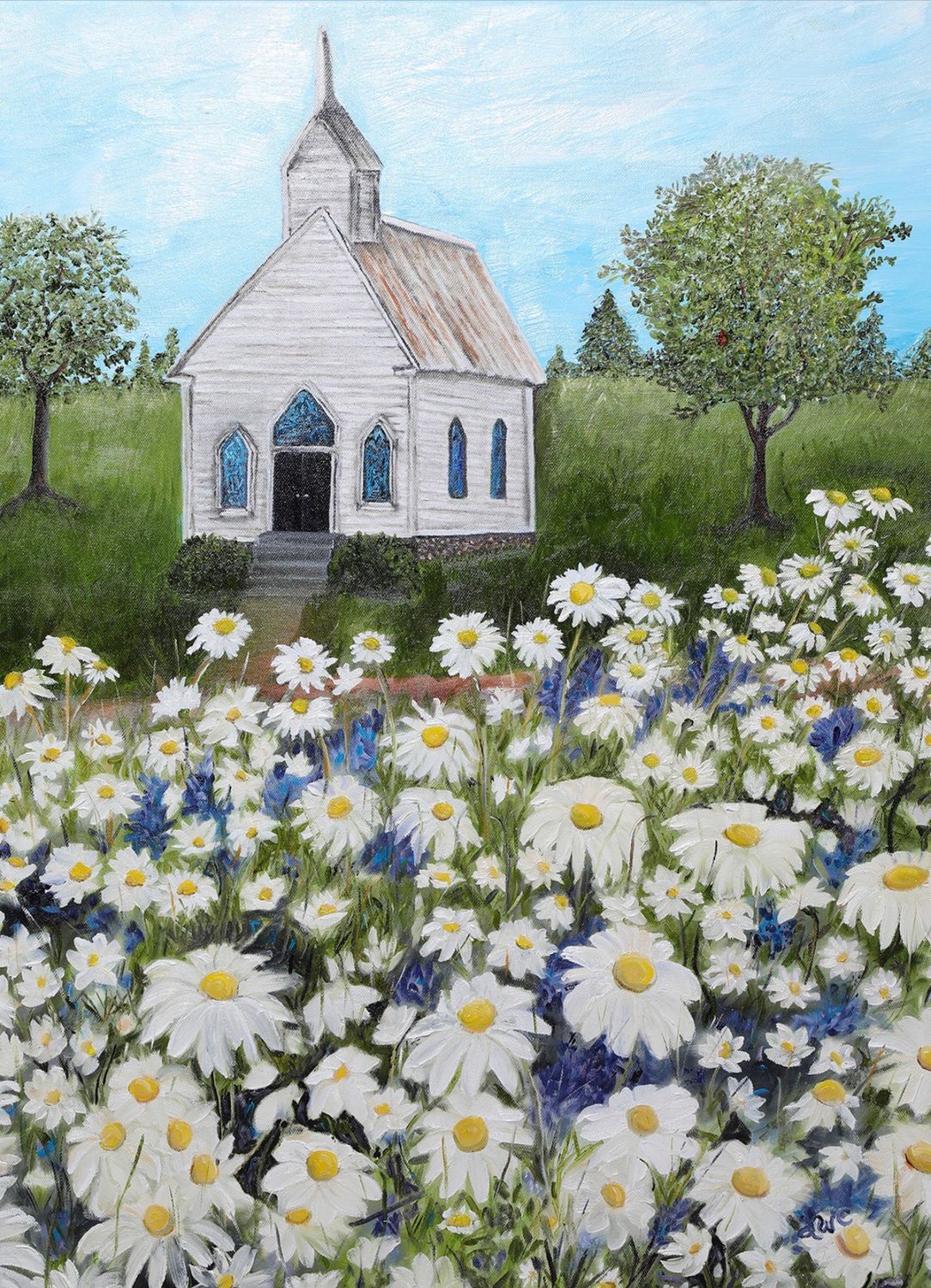 “Little White Church House” Cards